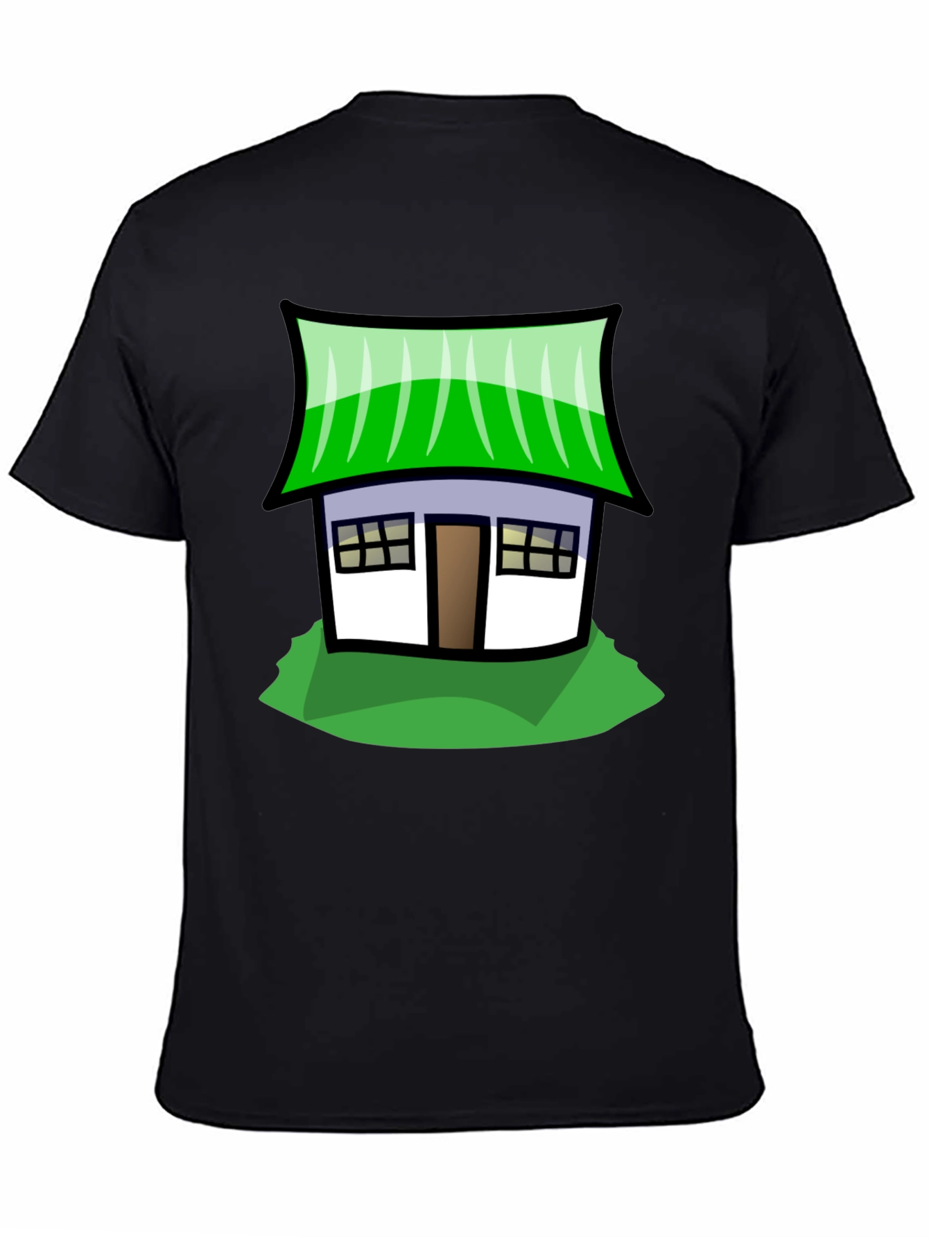 Whimsical House Graphic Tee - Soft Cotton Comfort