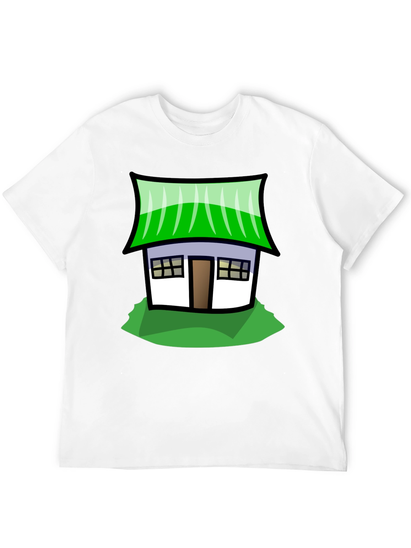 Whimsical House Graphic Tee - Soft Cotton Comfort