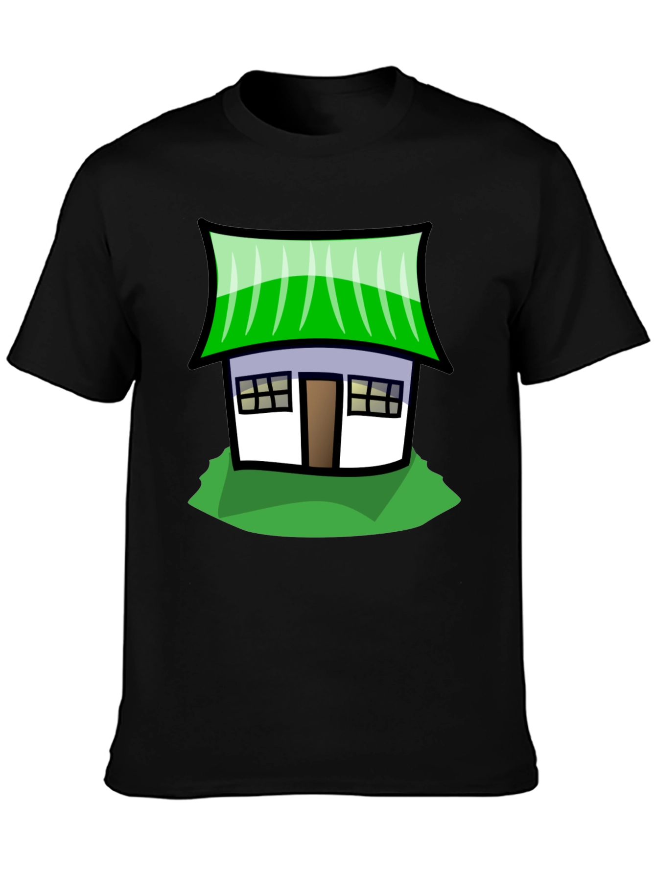 Whimsical House Graphic Tee - Soft Cotton Comfort