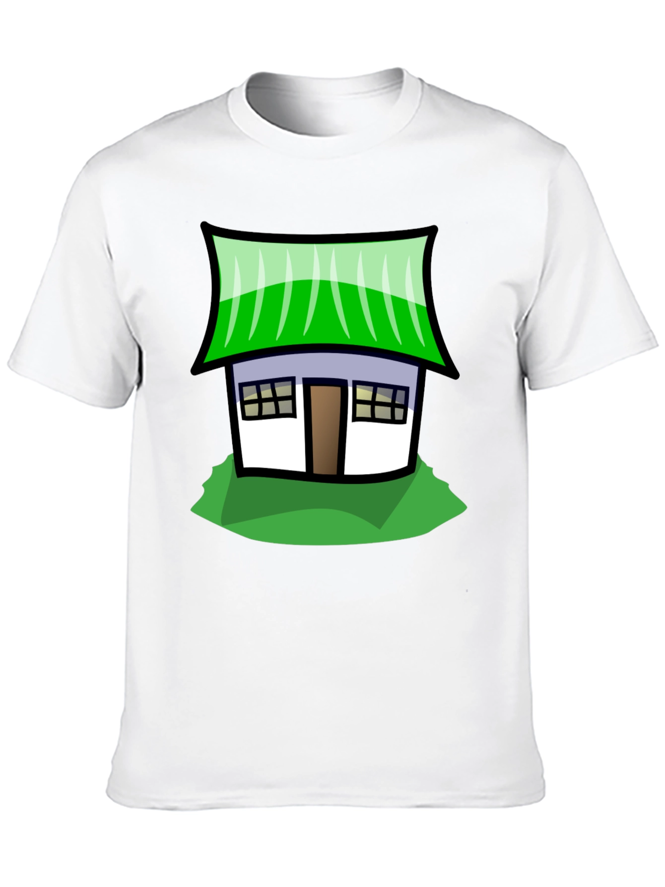 Whimsical House Graphic Tee - Soft Cotton Comfort