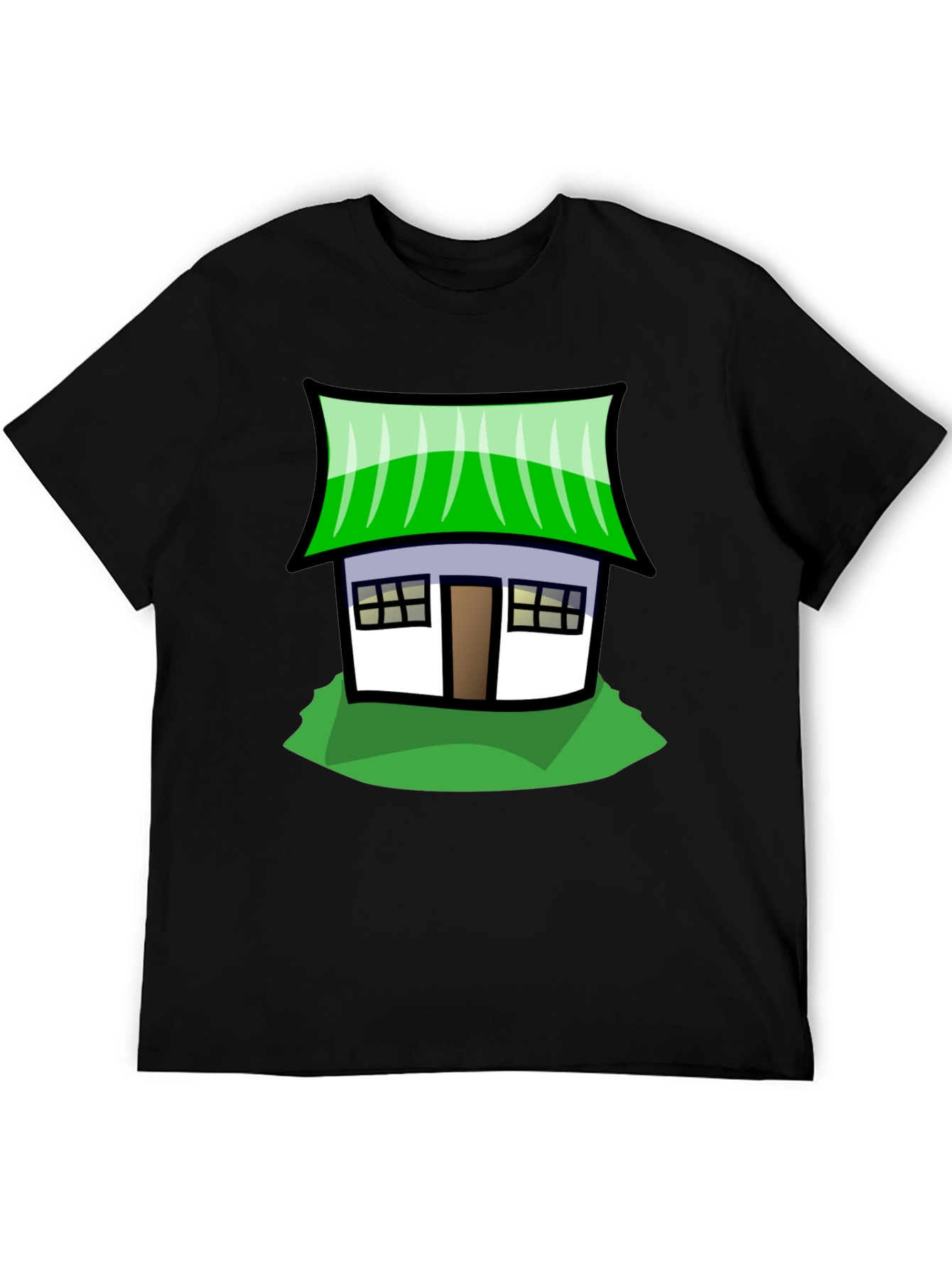 Whimsical House Graphic Tee - Soft Cotton Comfort