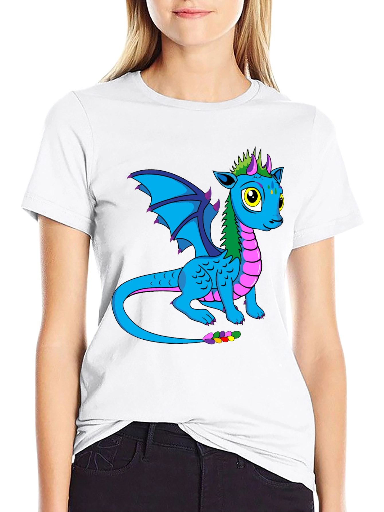 Dragon Graphic T-Shirt - Black Cotton Tee