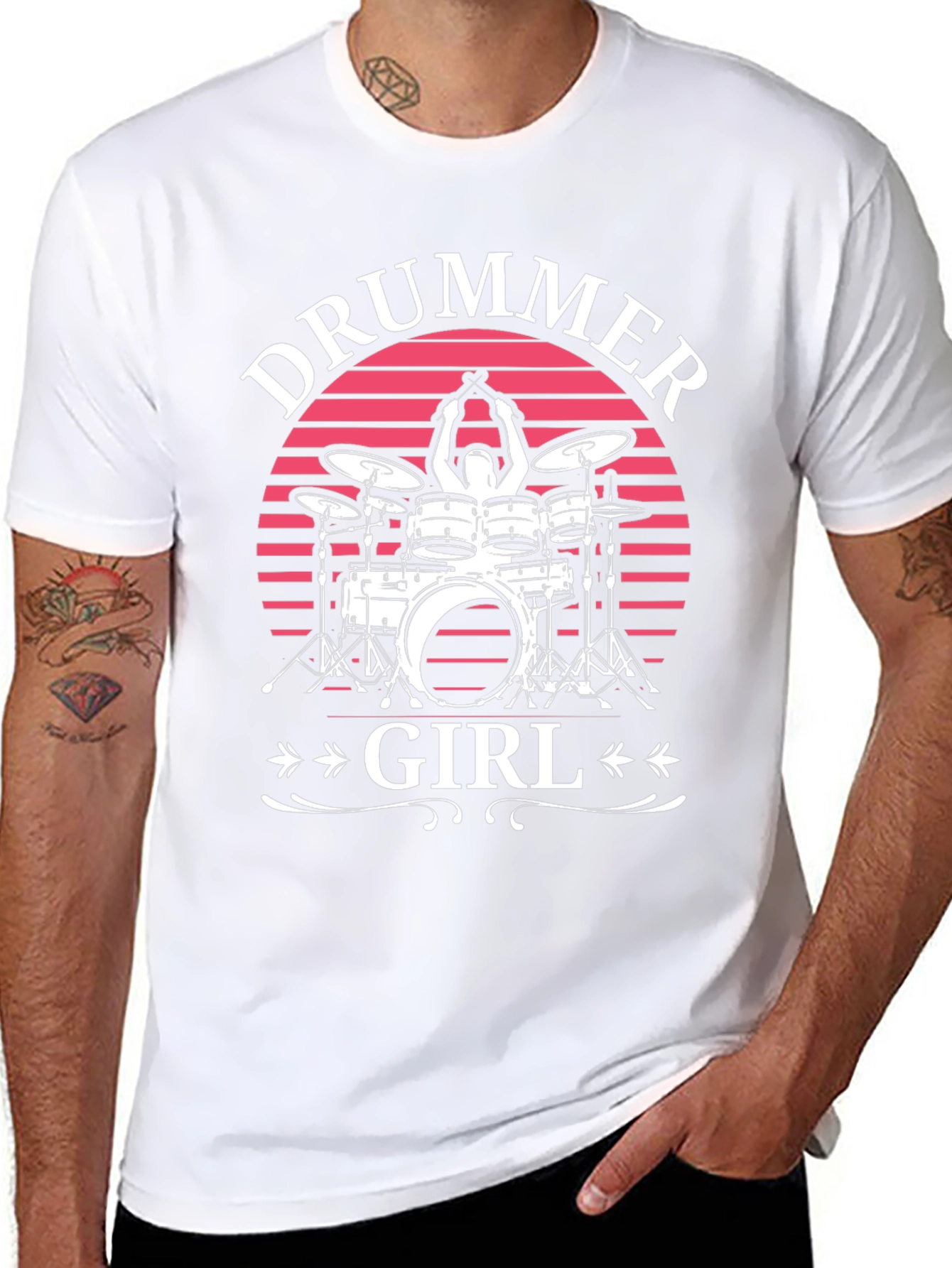 Drummer Girl T-Shirt - Music Lover Tee
