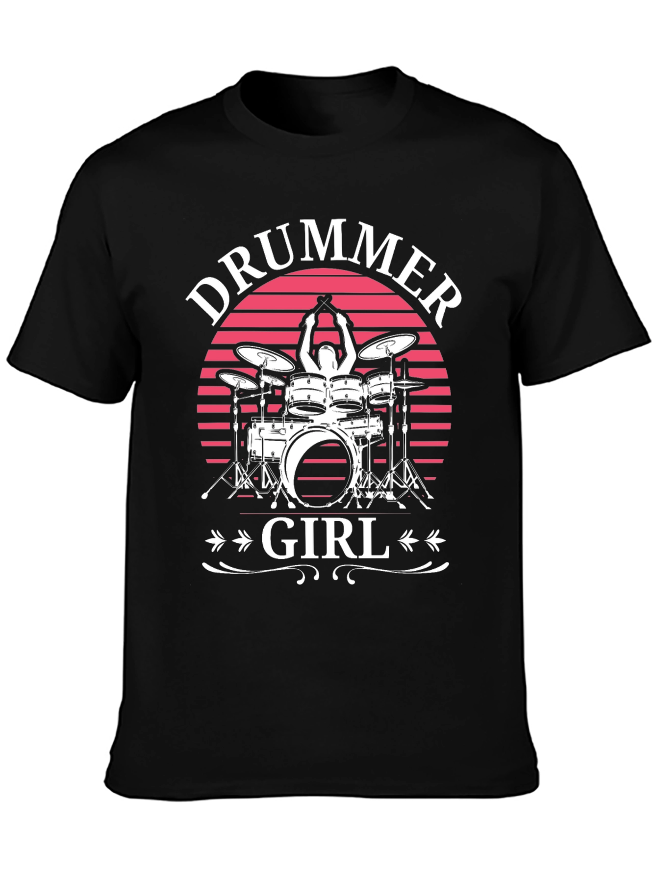 Drummer Girl T-Shirt - Music Lover Tee