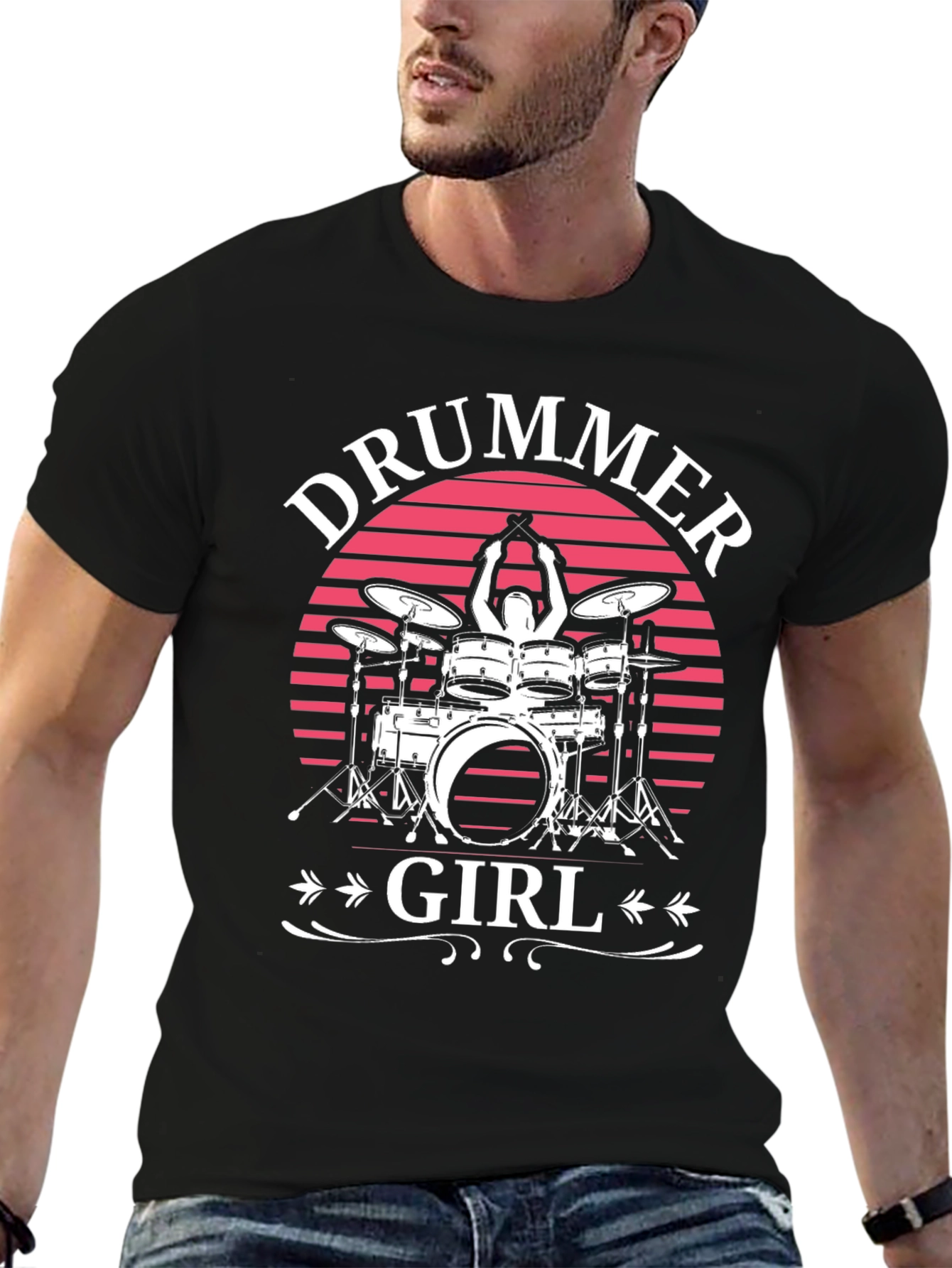 Drummer Girl T-Shirt - Music Lover Tee