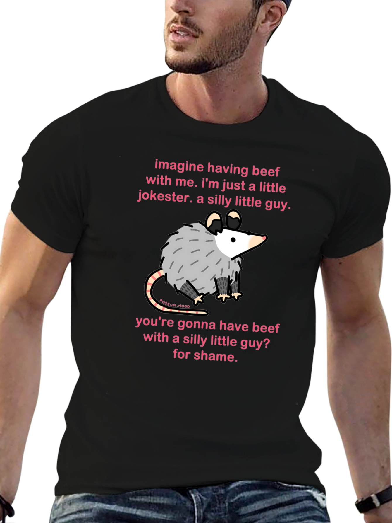 Silly Guy Opossum Graphic Tee