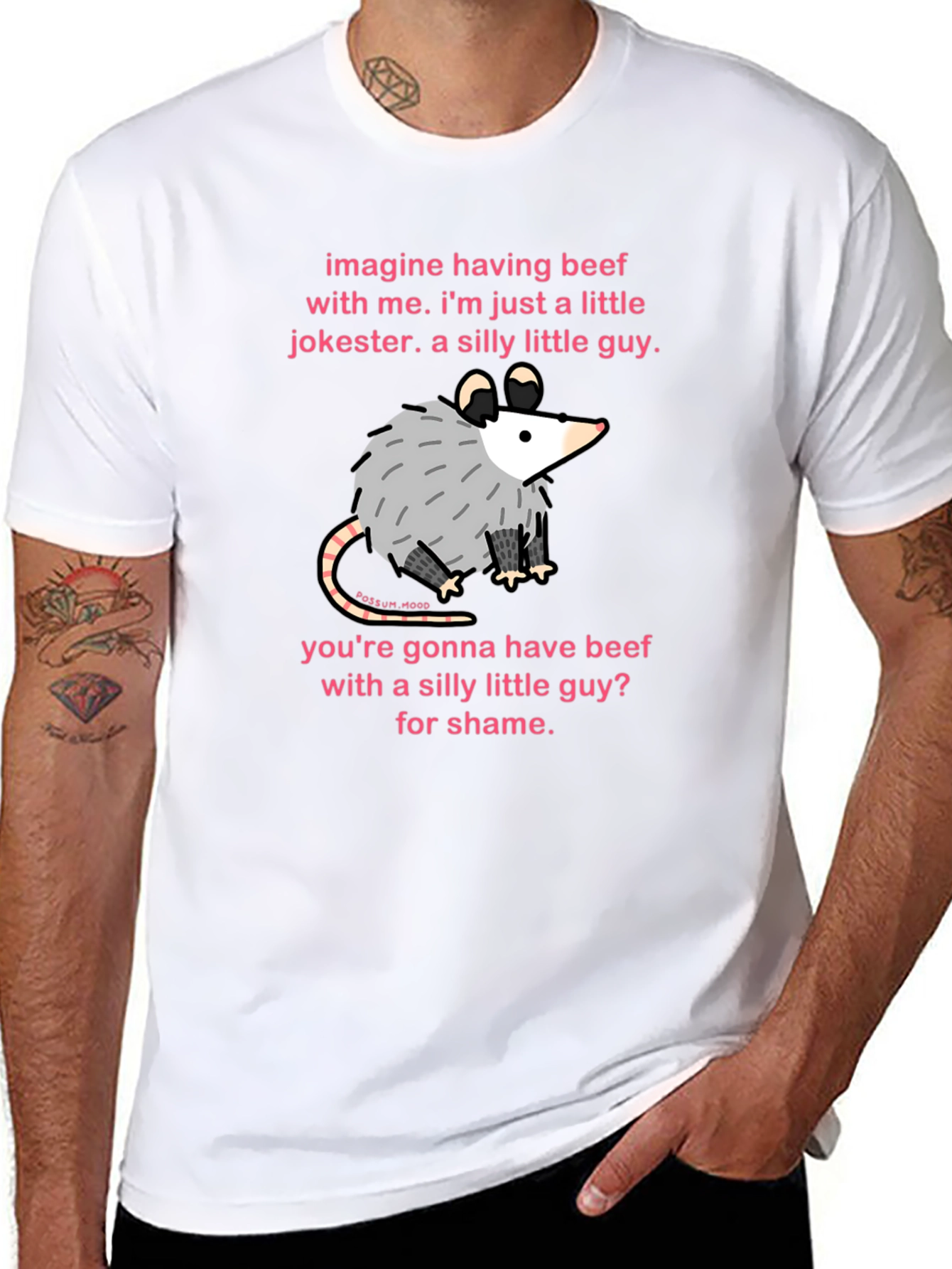 Silly Guy Opossum Graphic Tee
