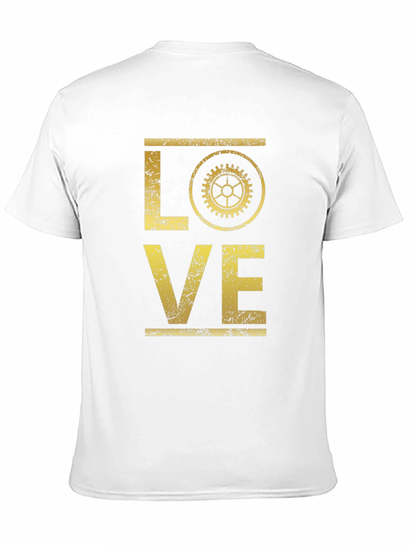 Steampunk LOVE Graphic T-Shirt - Gear Design