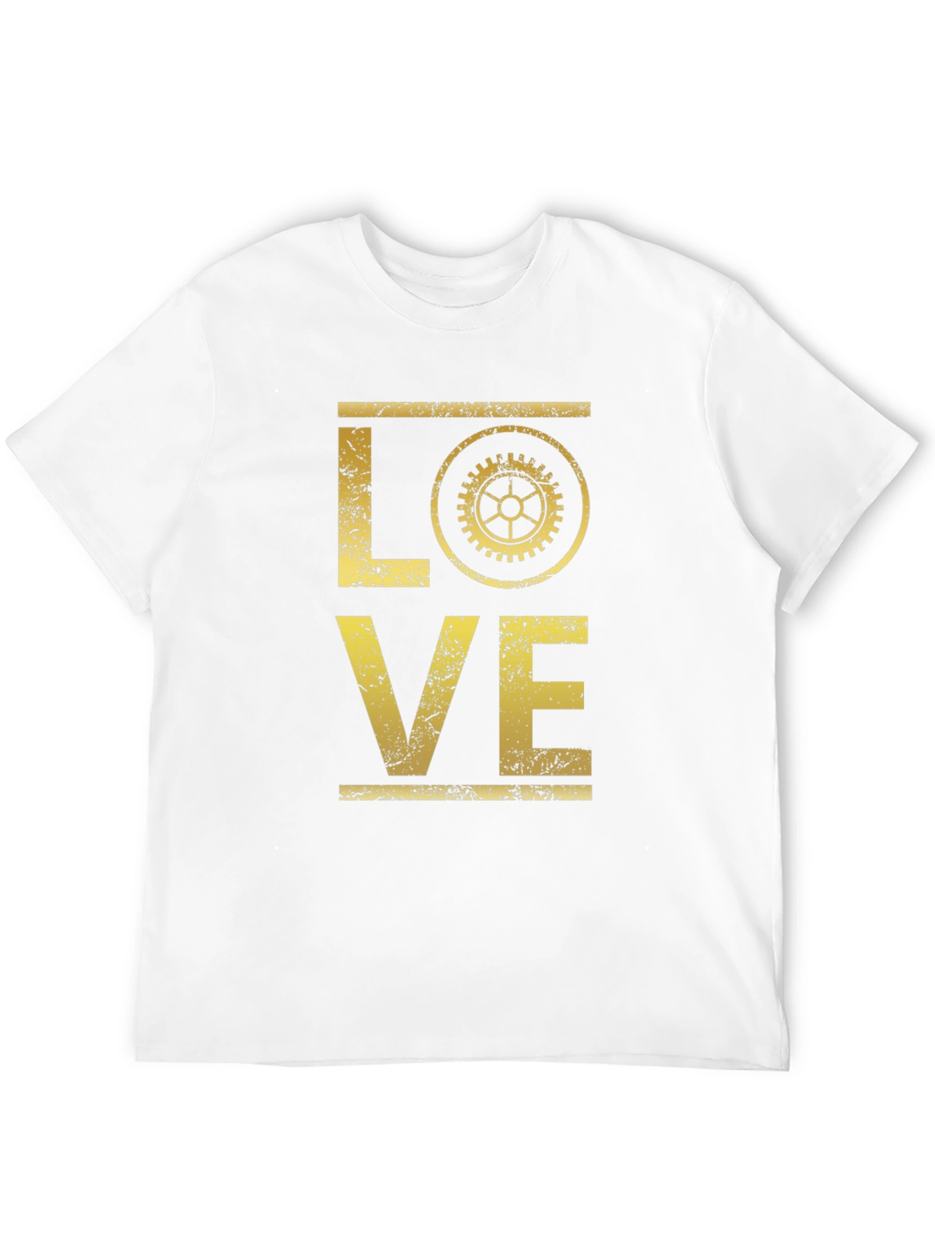 Steampunk LOVE Graphic T-Shirt - Gear Design