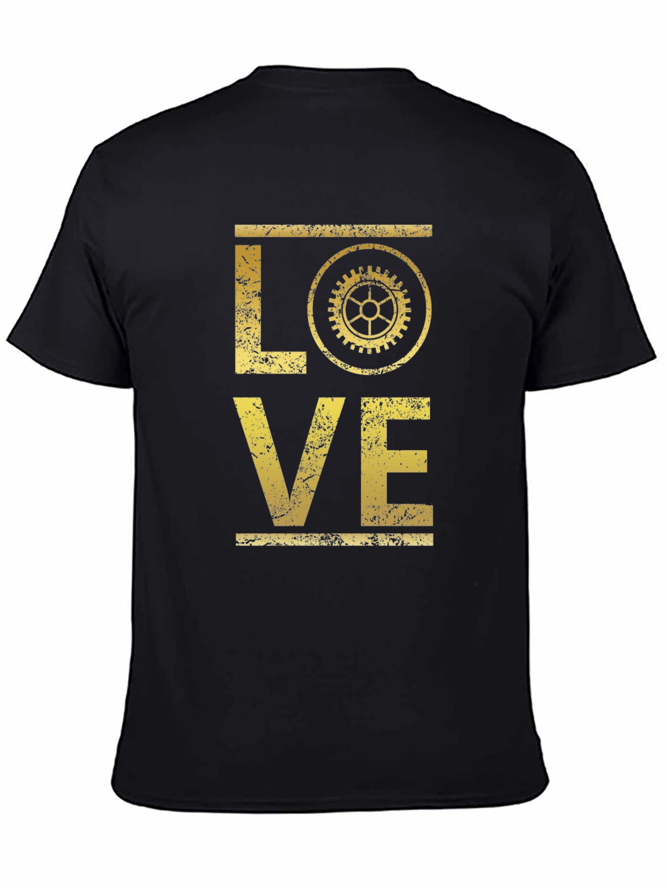 Steampunk LOVE Graphic T-Shirt - Gear Design