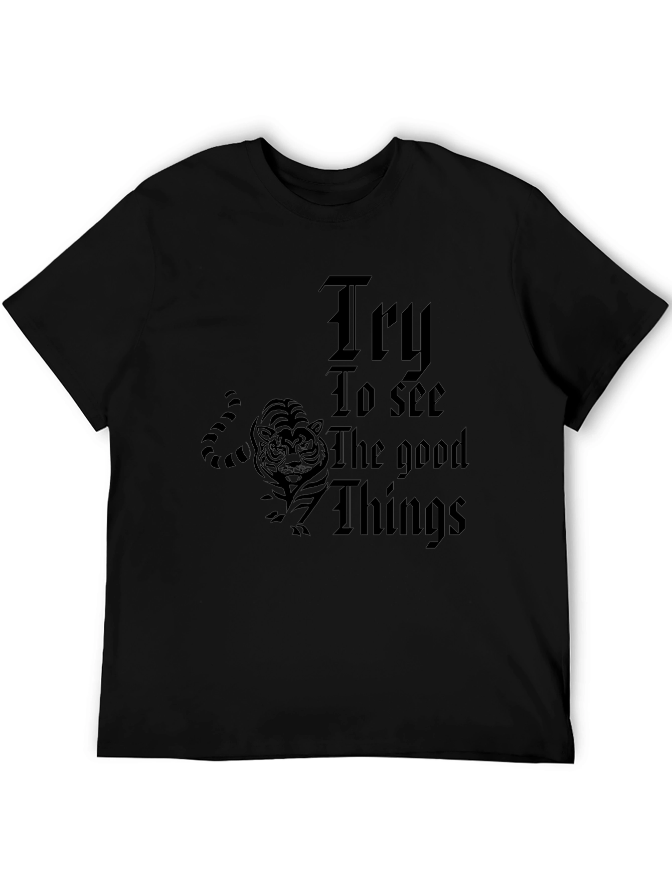 Inspiring Try To See the Good Things Graphic Tee