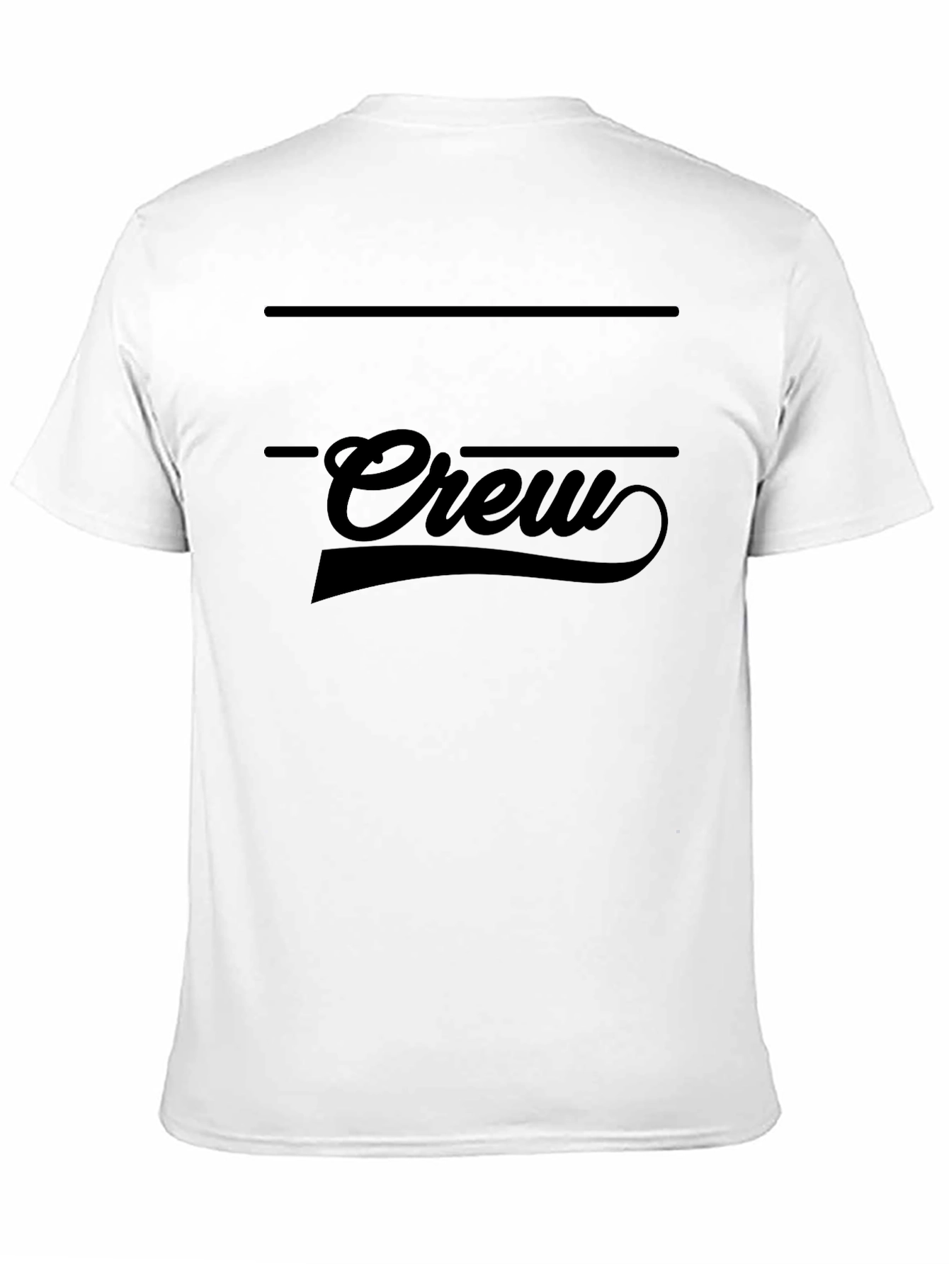 Crew Graphic Print Black T-Shirt
