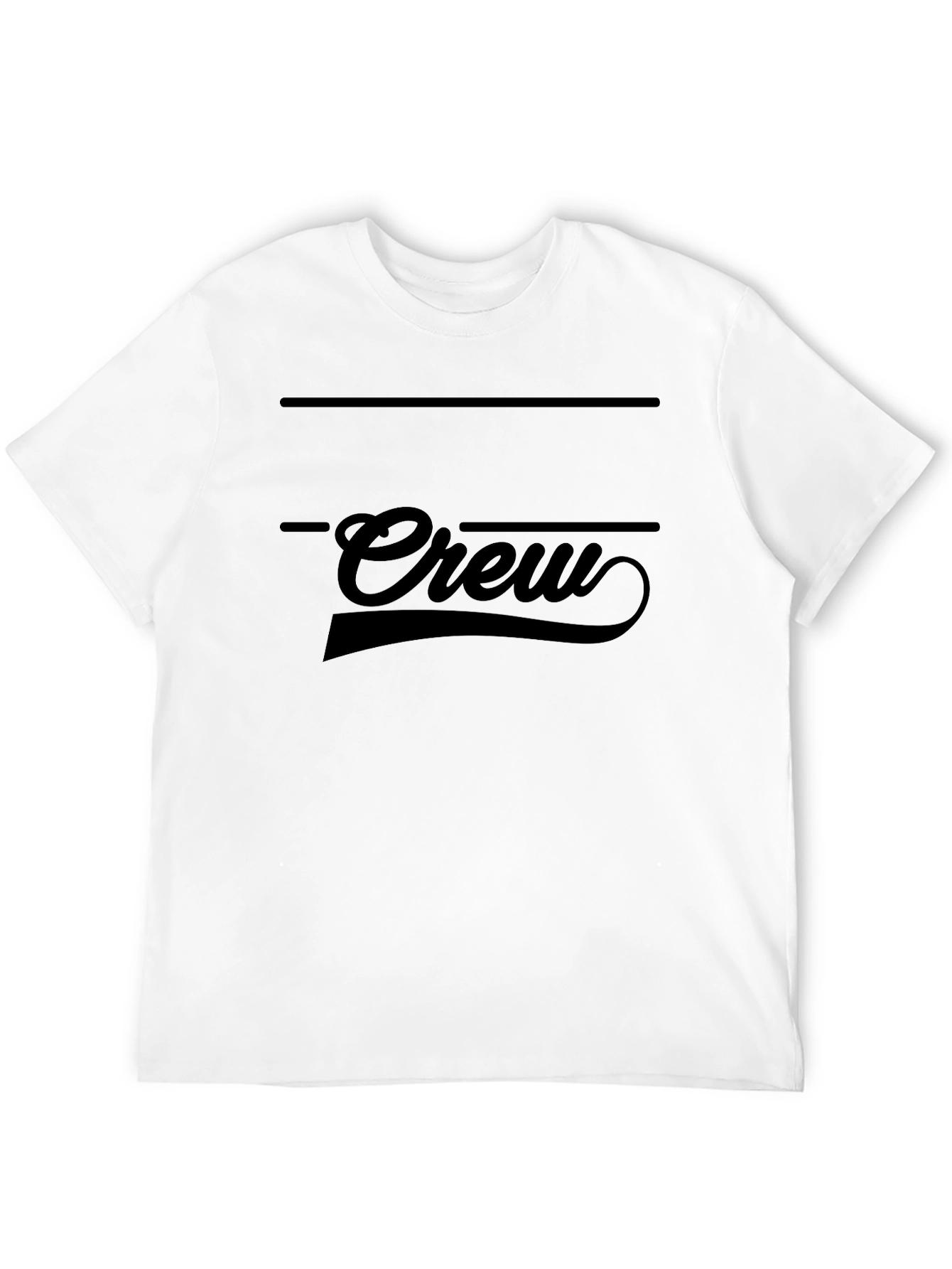 Crew Graphic Print Black T-Shirt