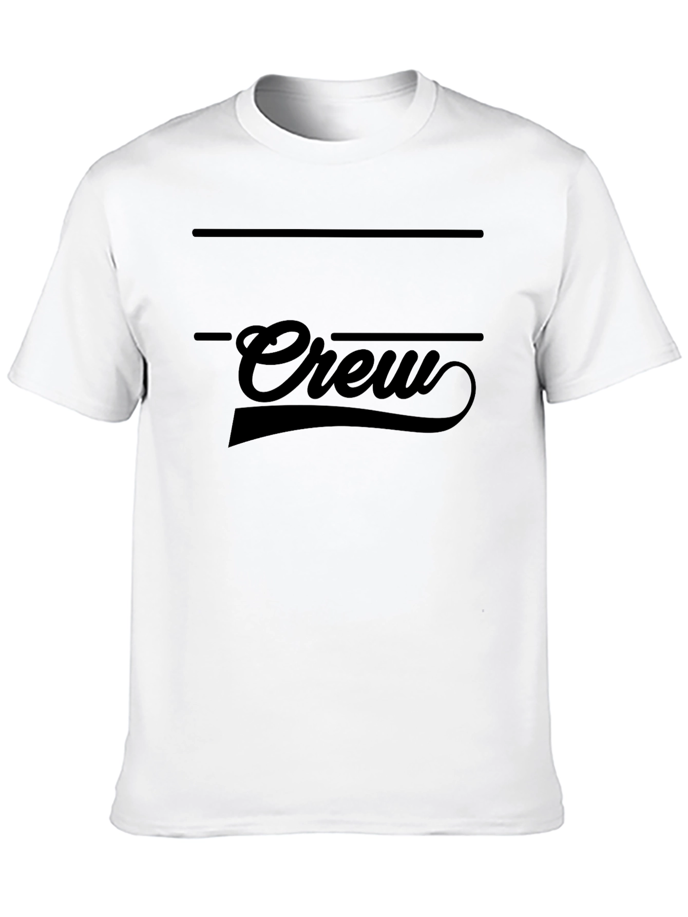 Crew Graphic Print Black T-Shirt