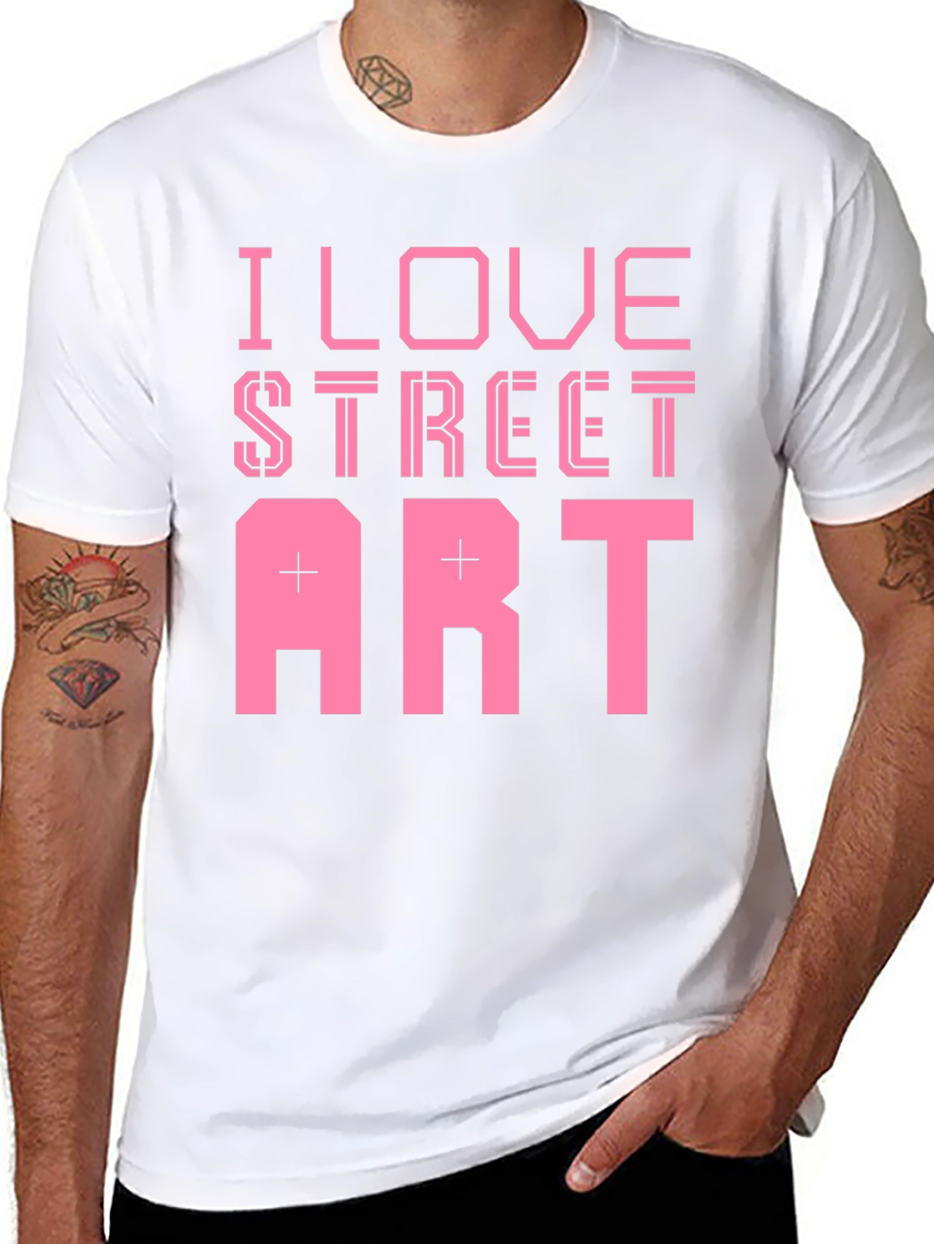 I Love Street Art Black T-Shirt