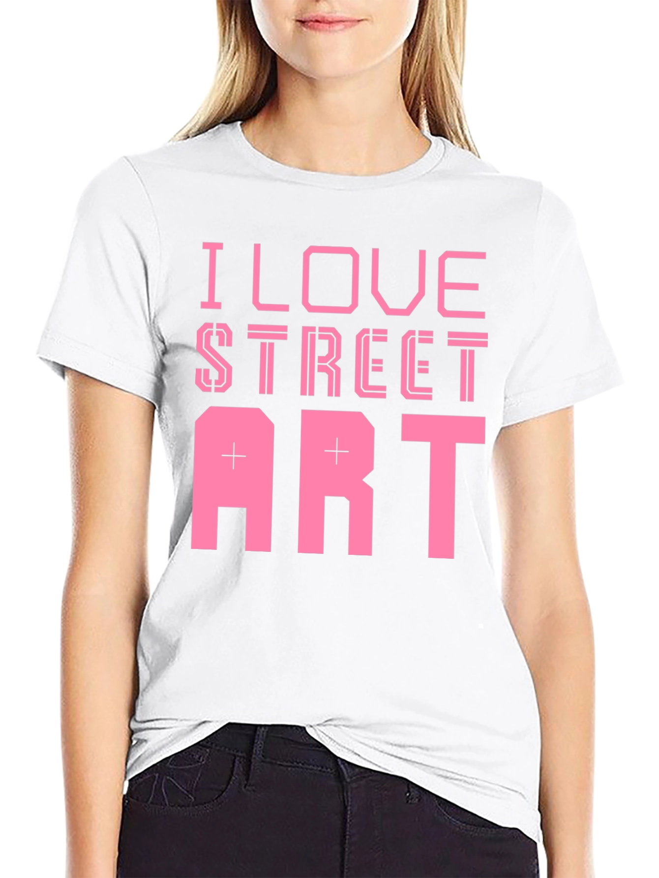 I Love Street Art Black T-Shirt