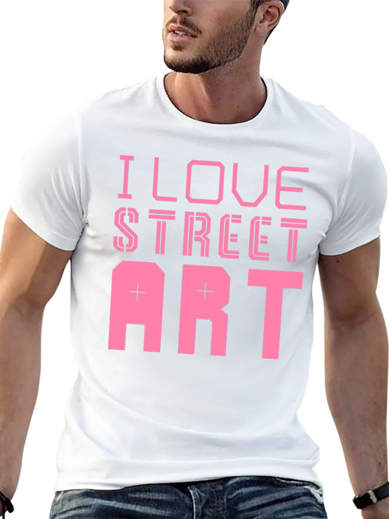 I Love Street Art Black T-Shirt