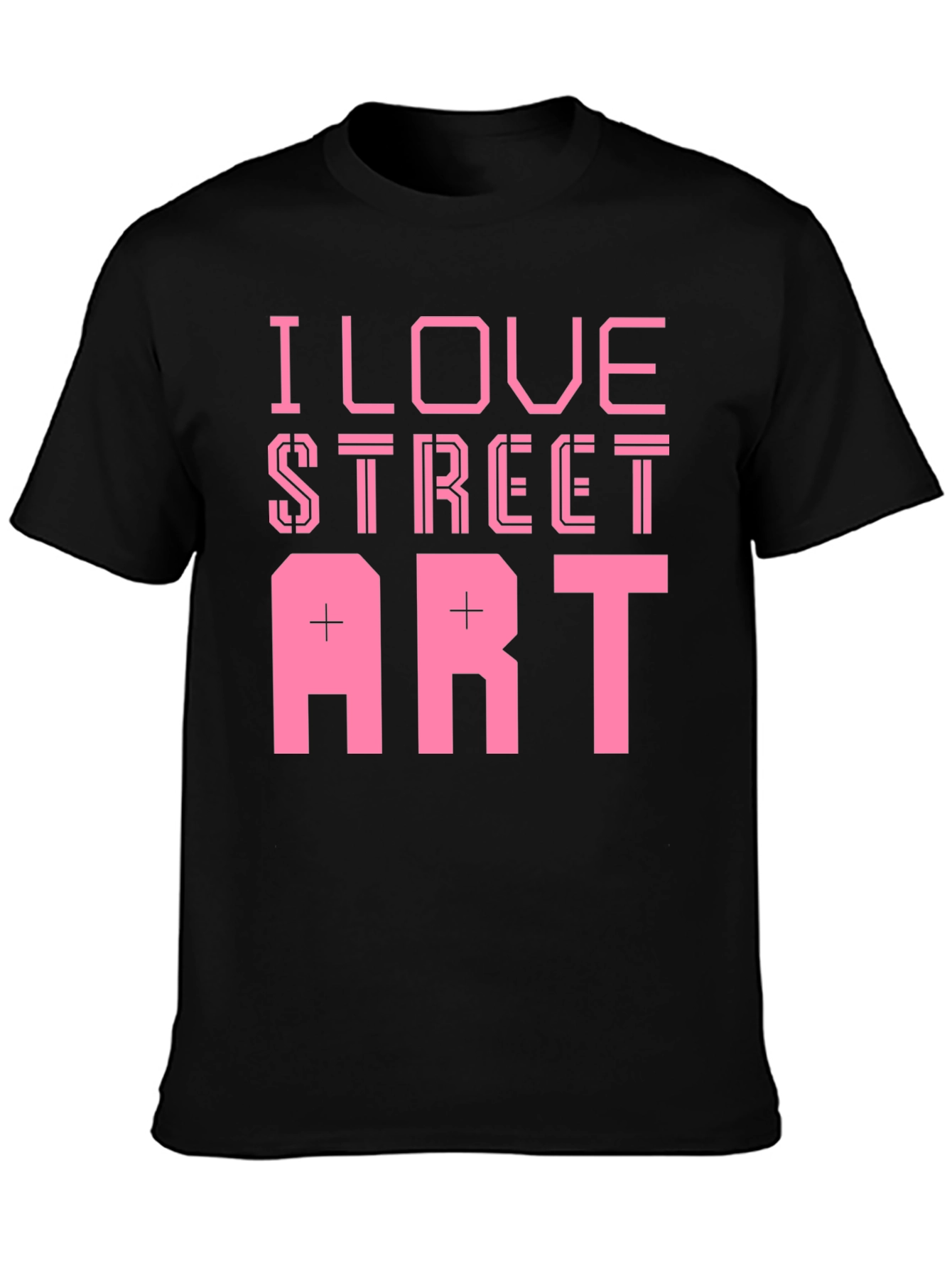 I Love Street Art Black T-Shirt