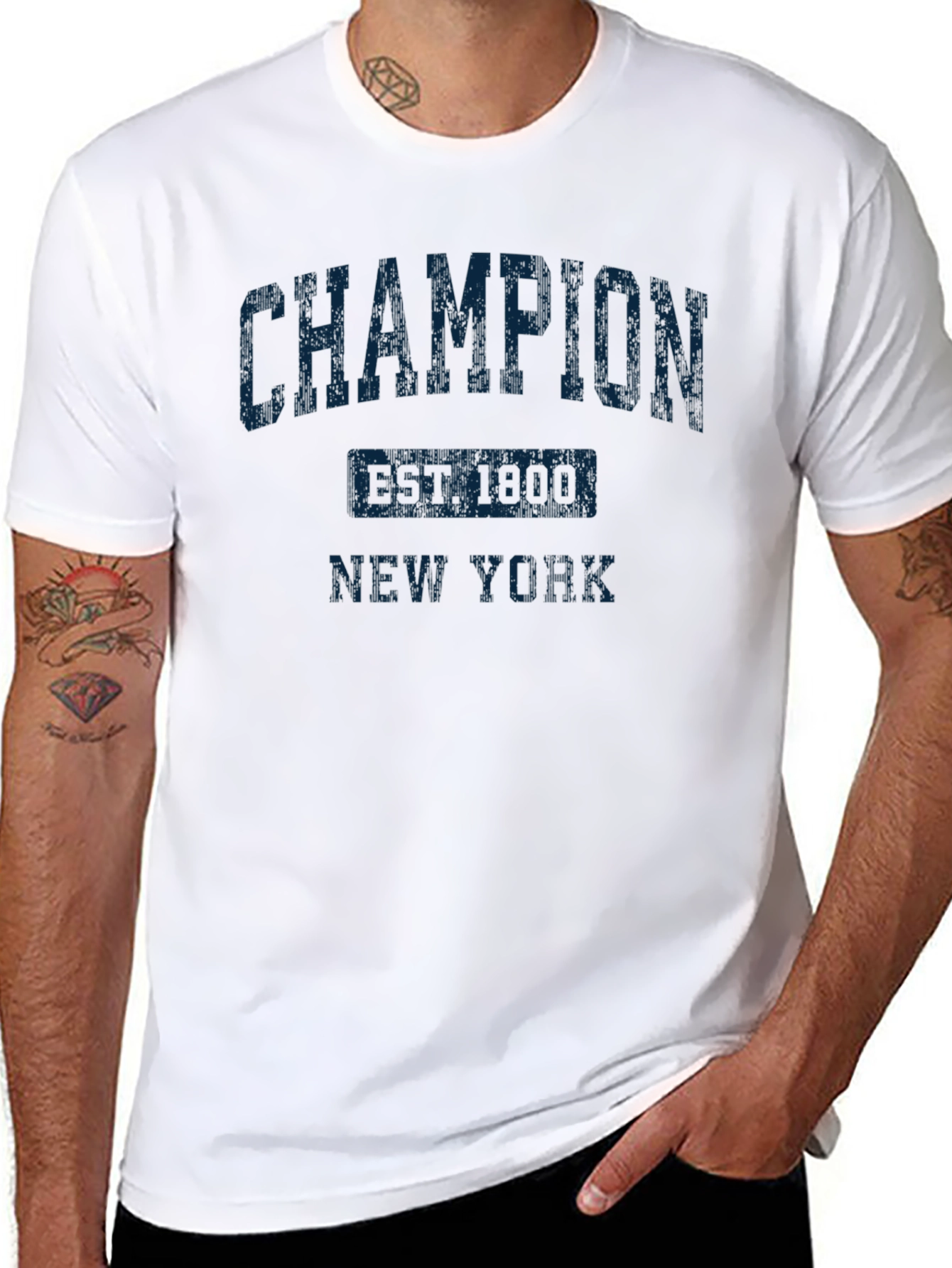 Champion Est 1900 New York Black T-Shirt
