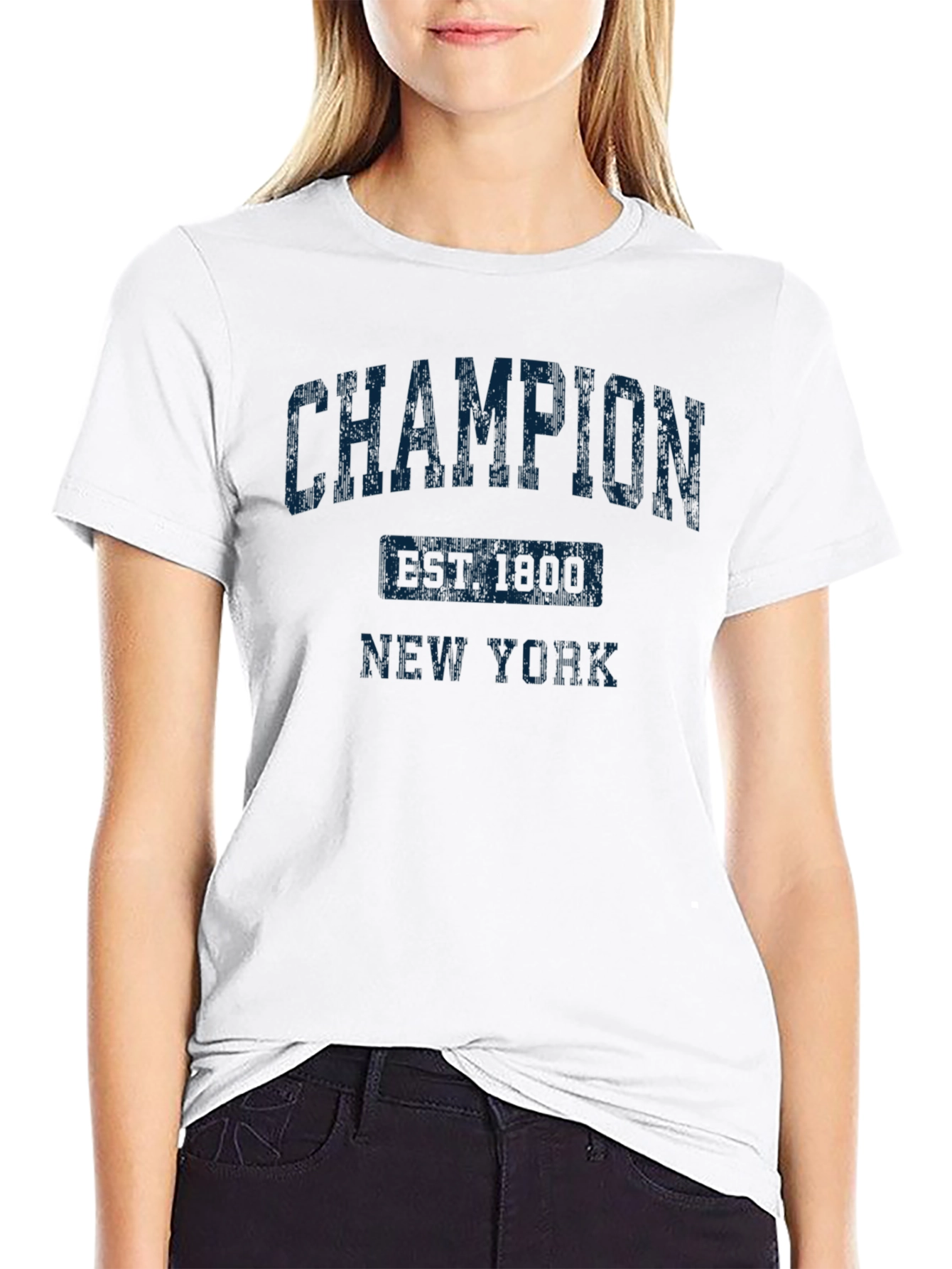Champion Est 1900 New York Black T-Shirt