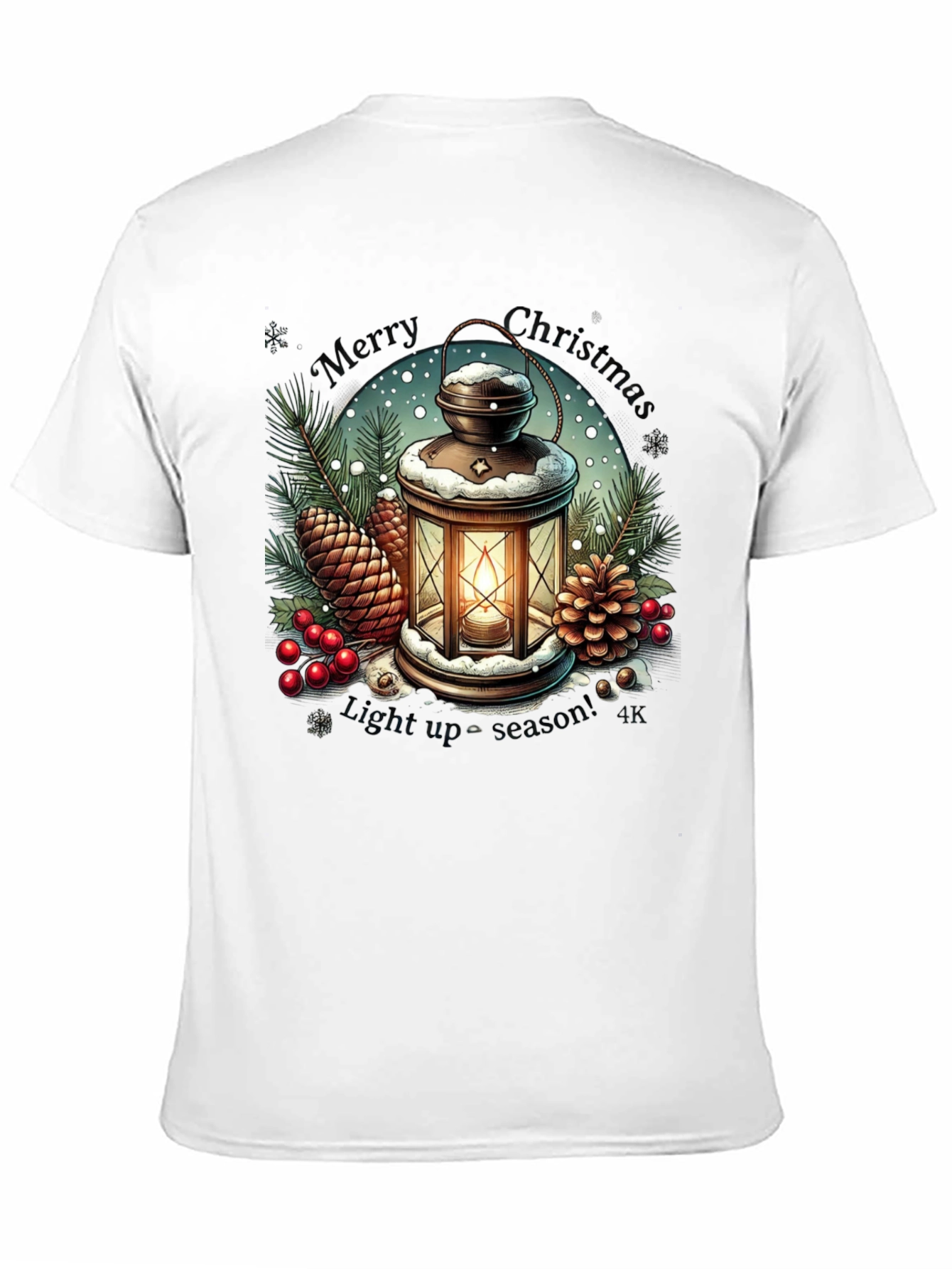 Festive Christmas Lantern Graphic Tee