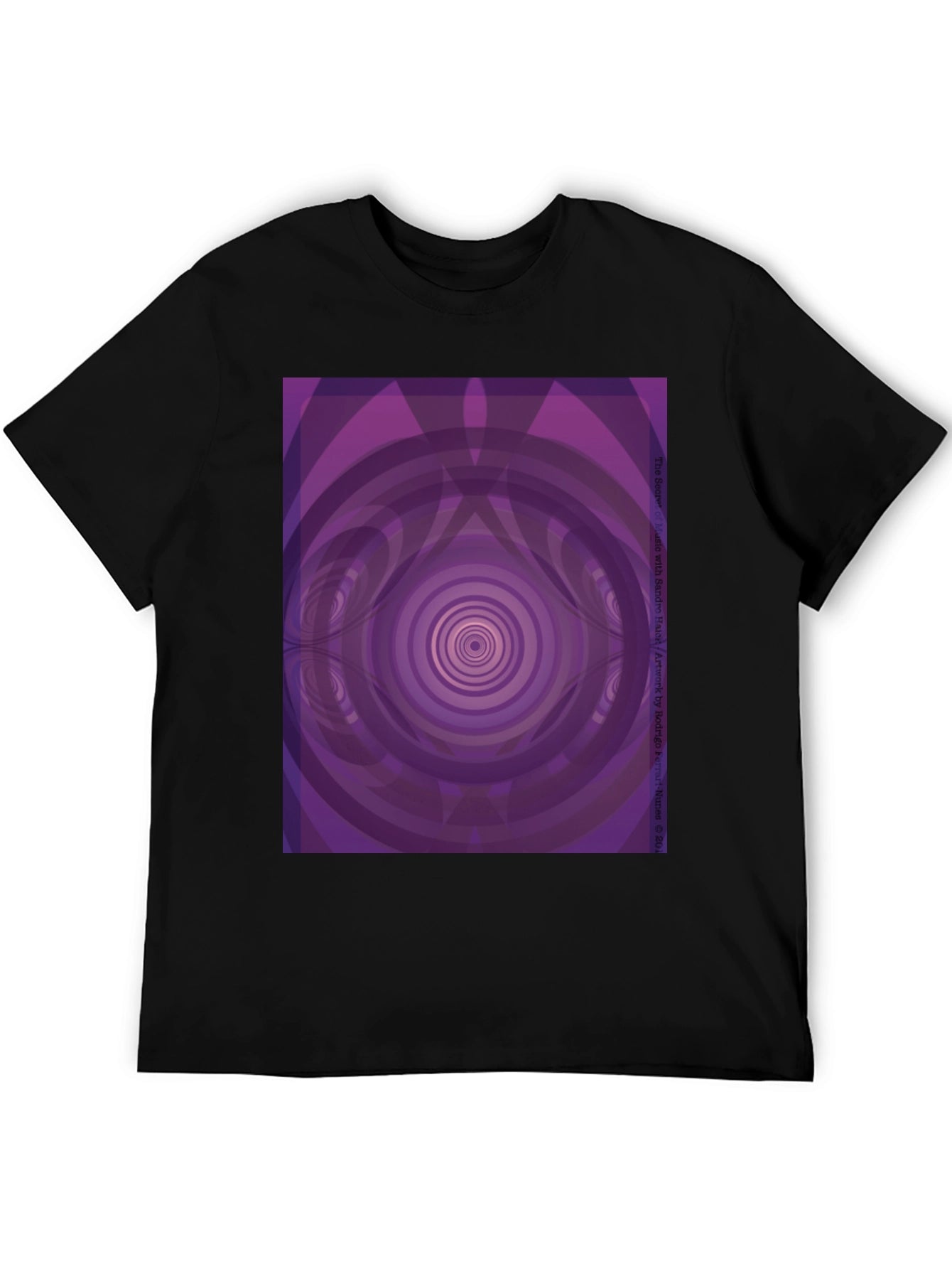 Hypnotic Purple Vortex Graphic Tee