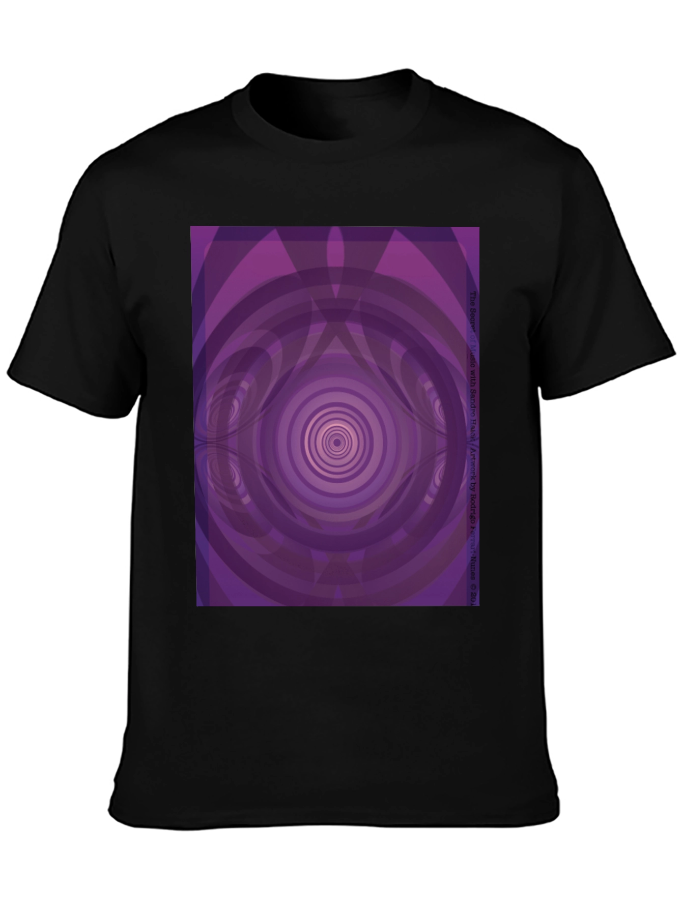 Hypnotic Purple Vortex Graphic Tee