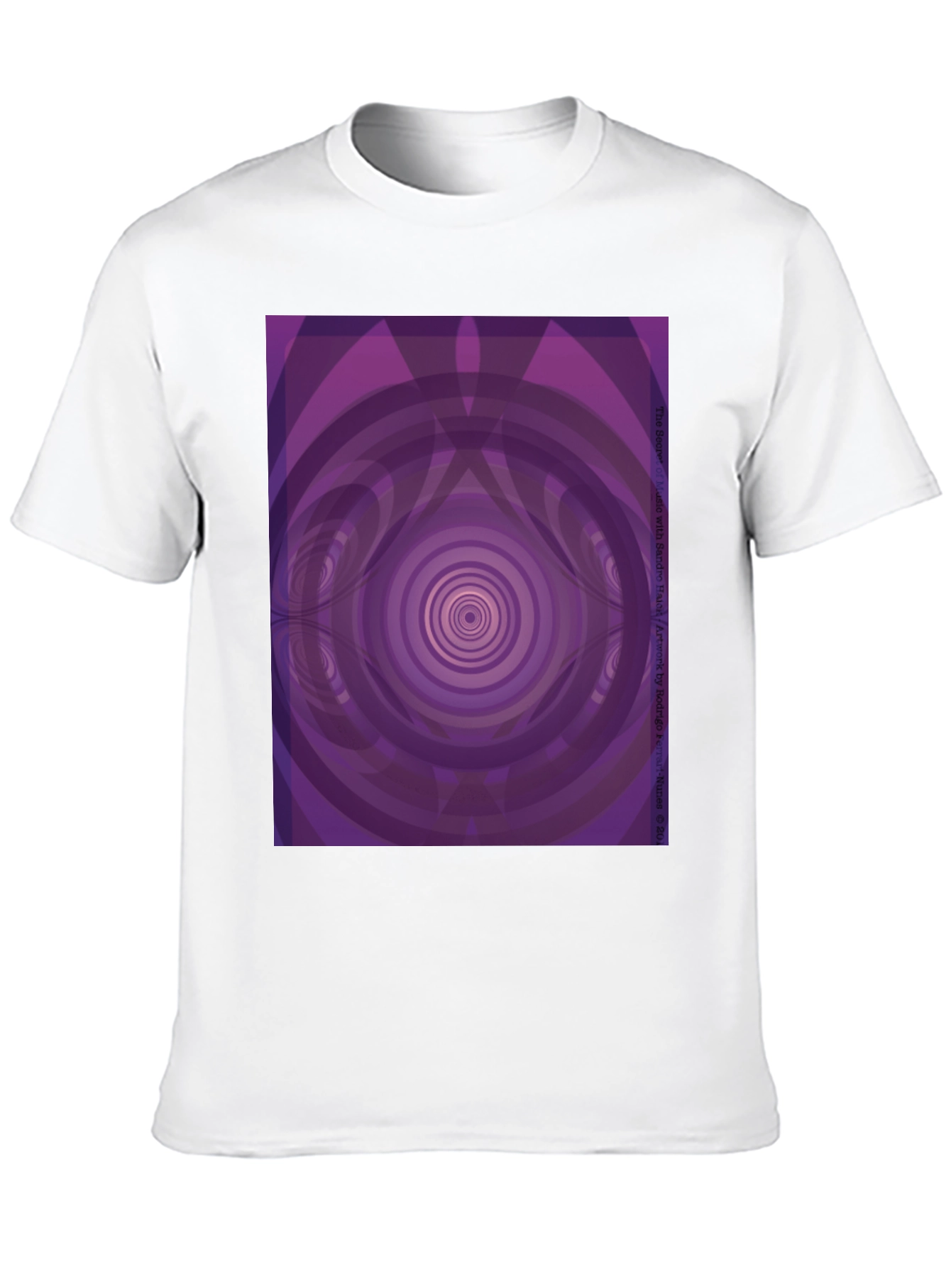 Hypnotic Purple Vortex Graphic Tee