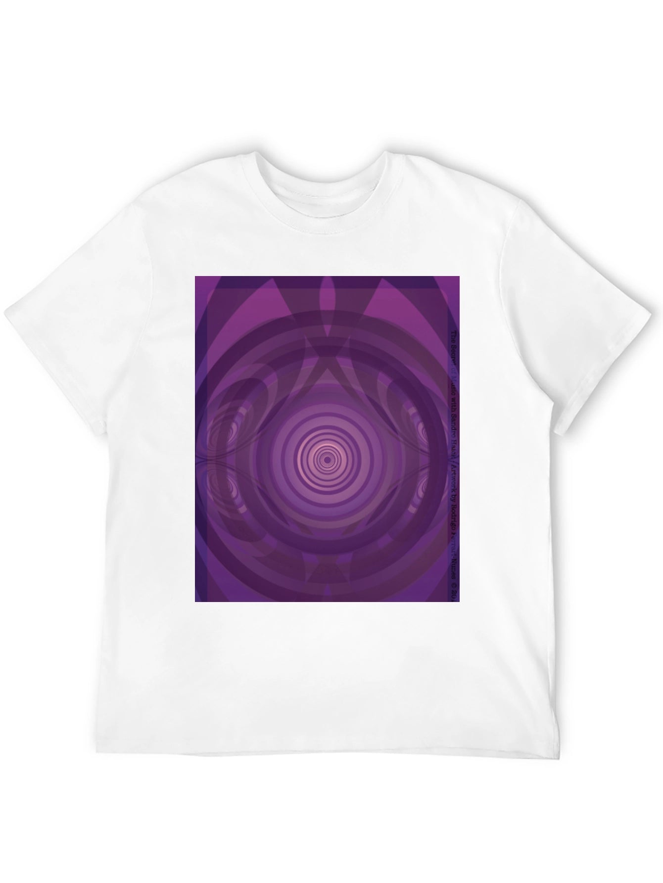 Hypnotic Purple Vortex Graphic Tee