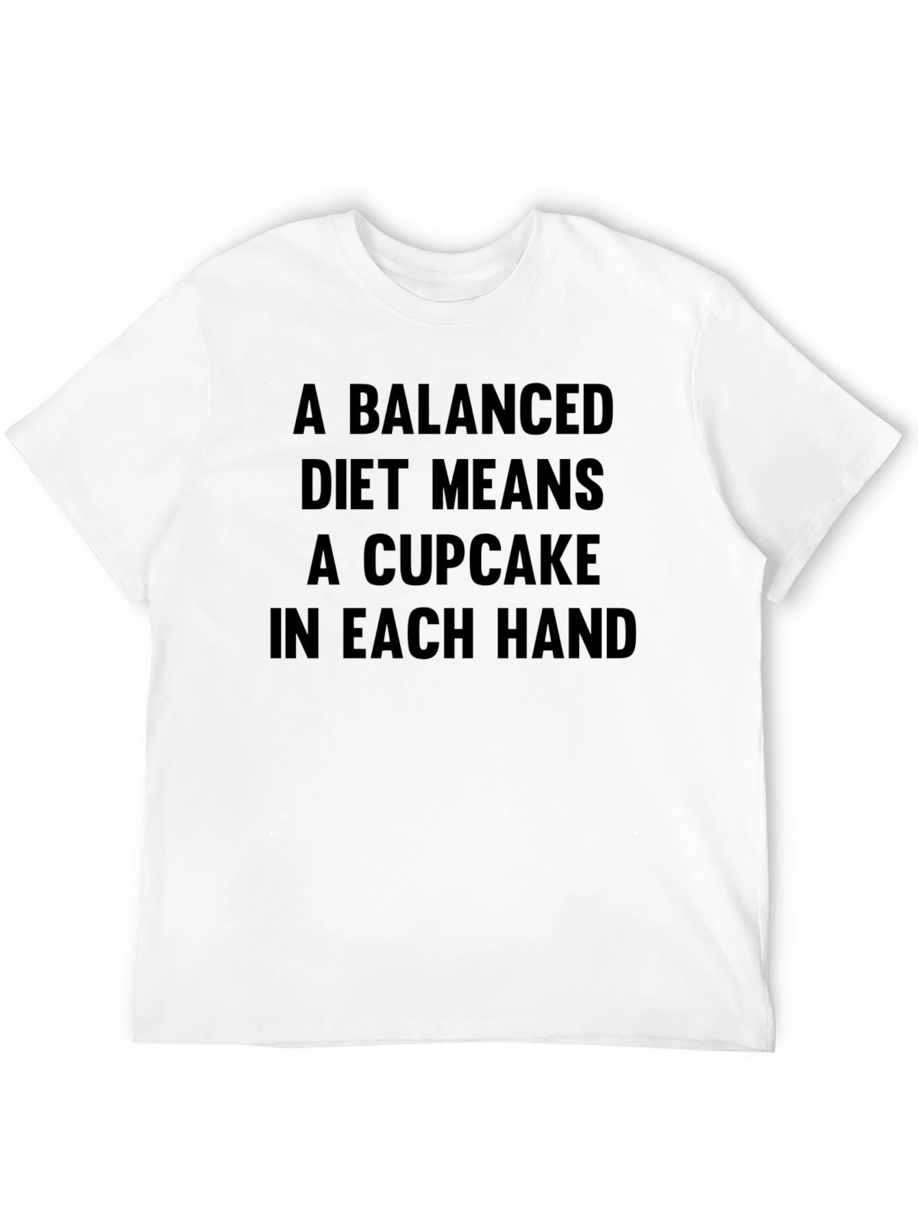 Balanced Diet Cupcake T-Shirt - Funny Foodie Tee