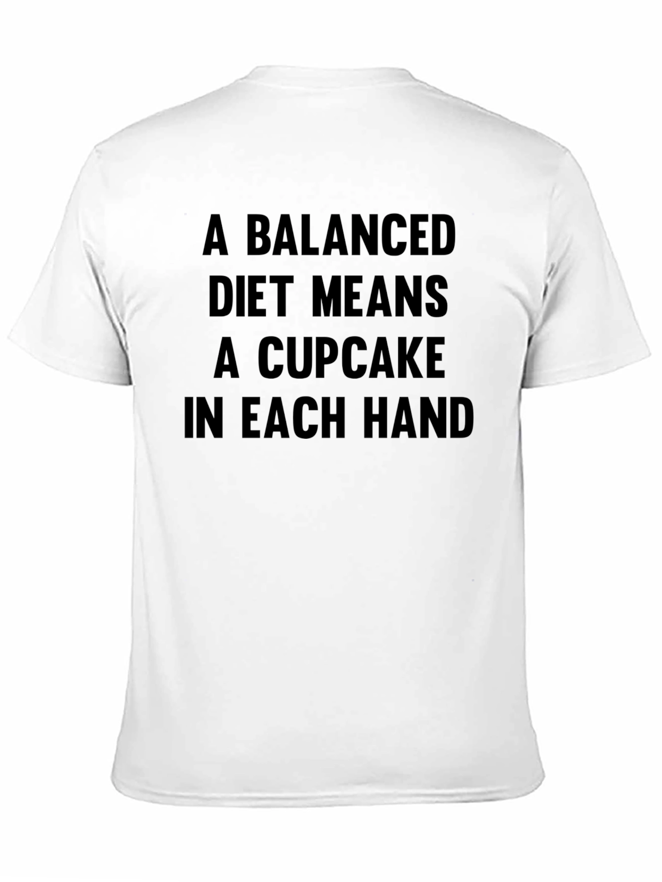 Balanced Diet Cupcake T-Shirt - Funny Foodie Tee