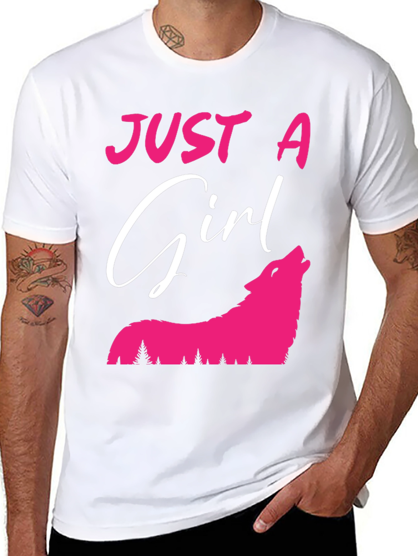 Just A Girl Who Loves Wolves T-Shirt