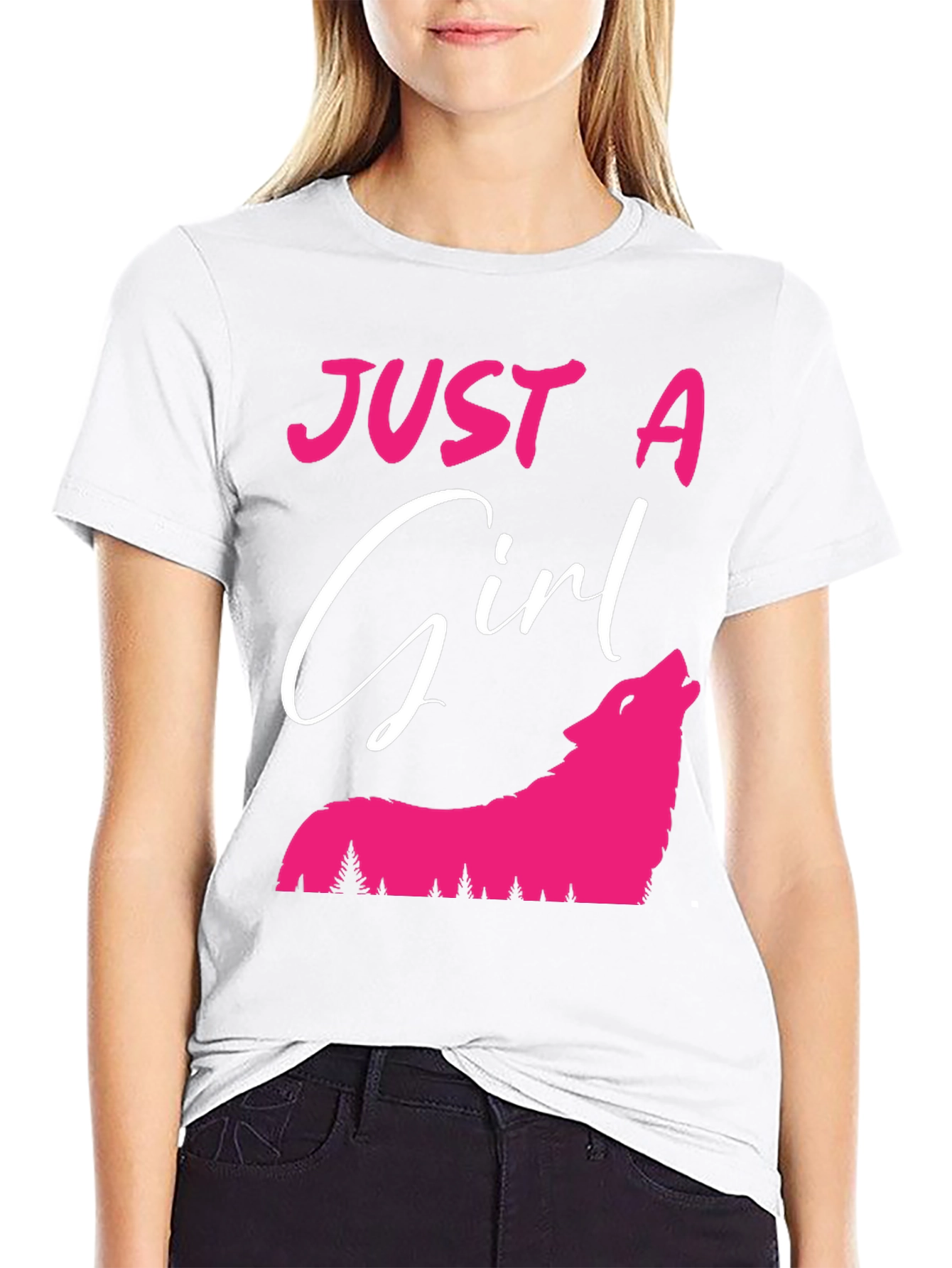 Just A Girl Who Loves Wolves T-Shirt
