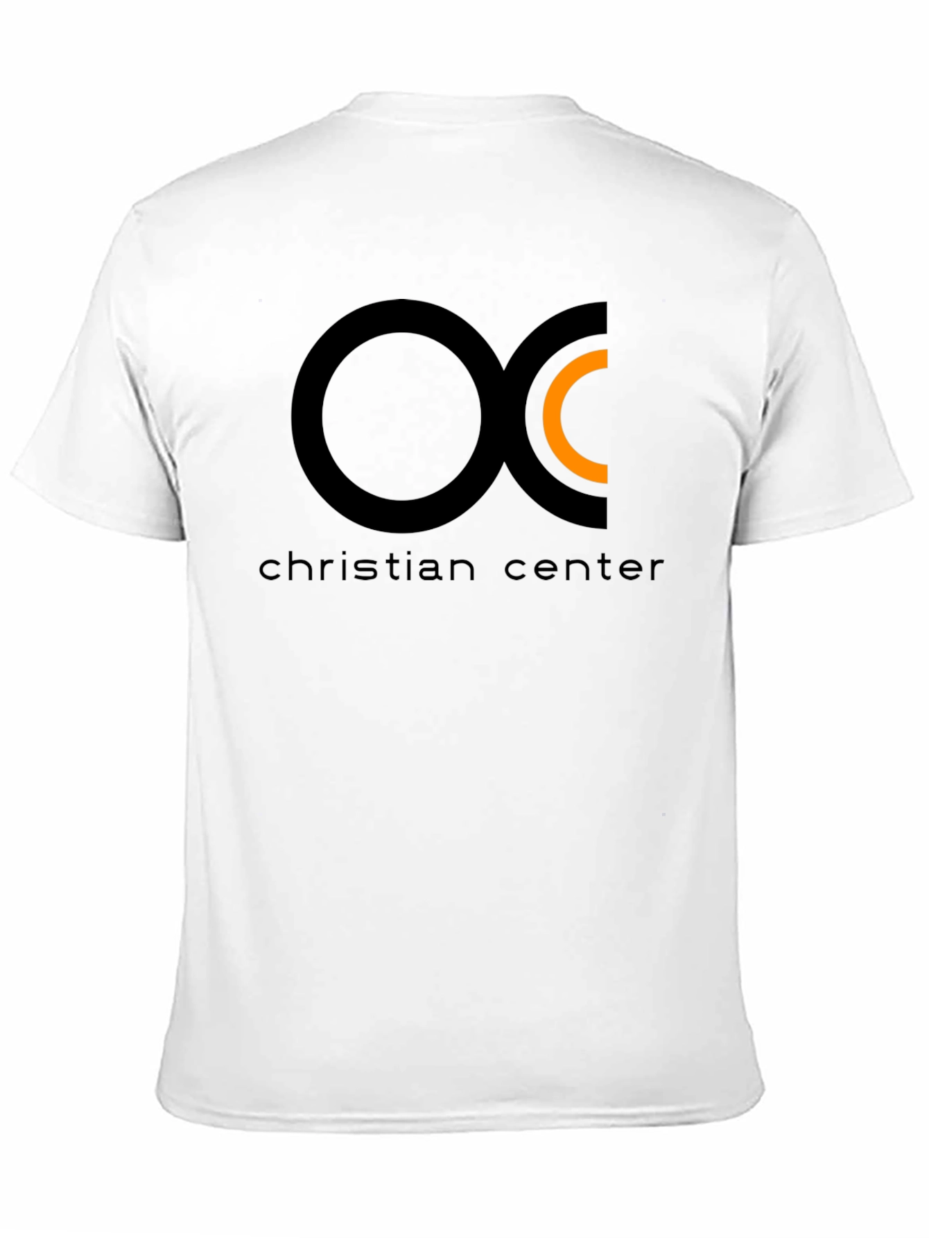 Christian Center Black Tee with Circle Logo