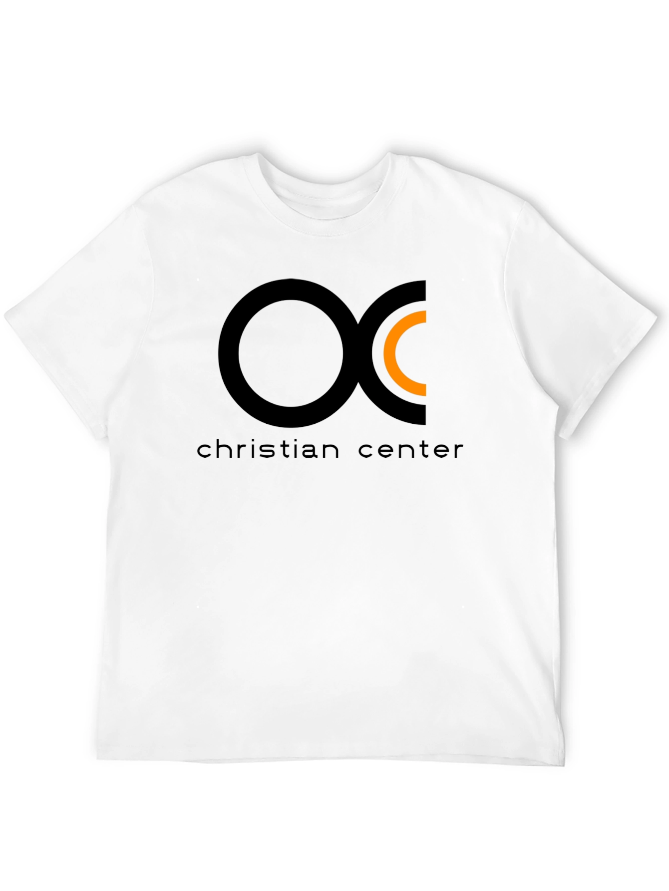 Christian Center Black Tee with Circle Logo