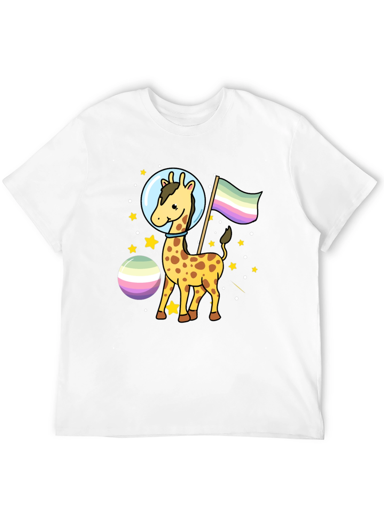 Giraffe Astronaut LGBTQ+ Pride T-Shirt