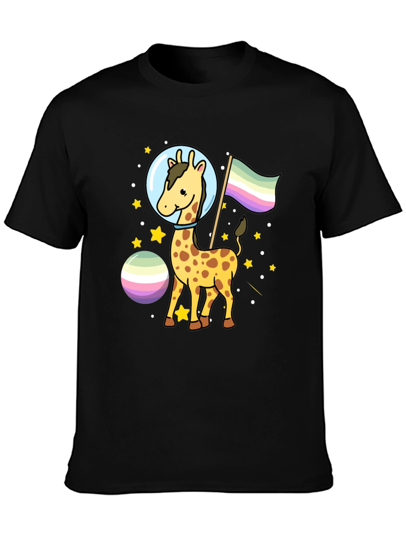 Giraffe Astronaut LGBTQ+ Pride T-Shirt