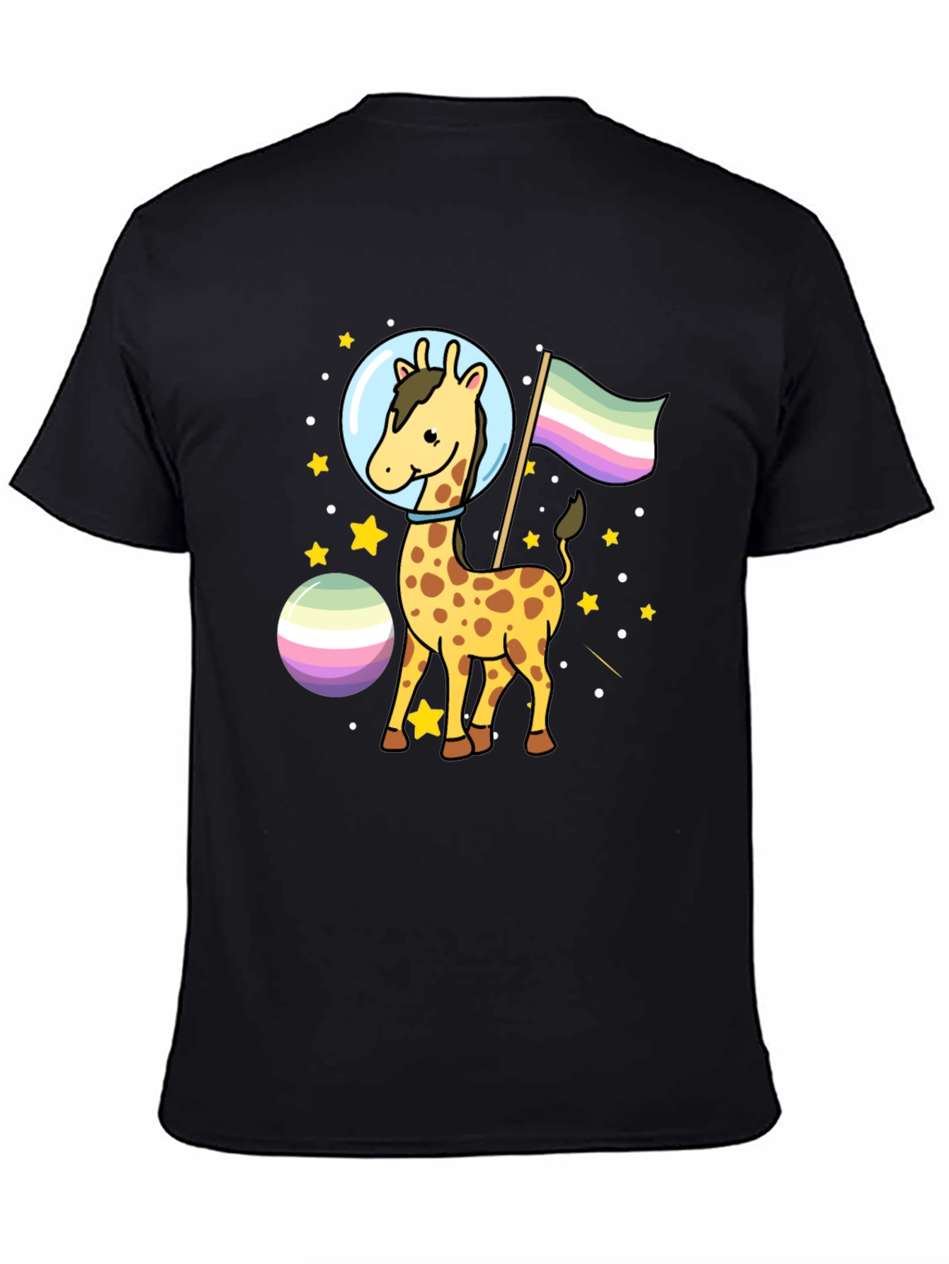 Giraffe Astronaut LGBTQ+ Pride T-Shirt