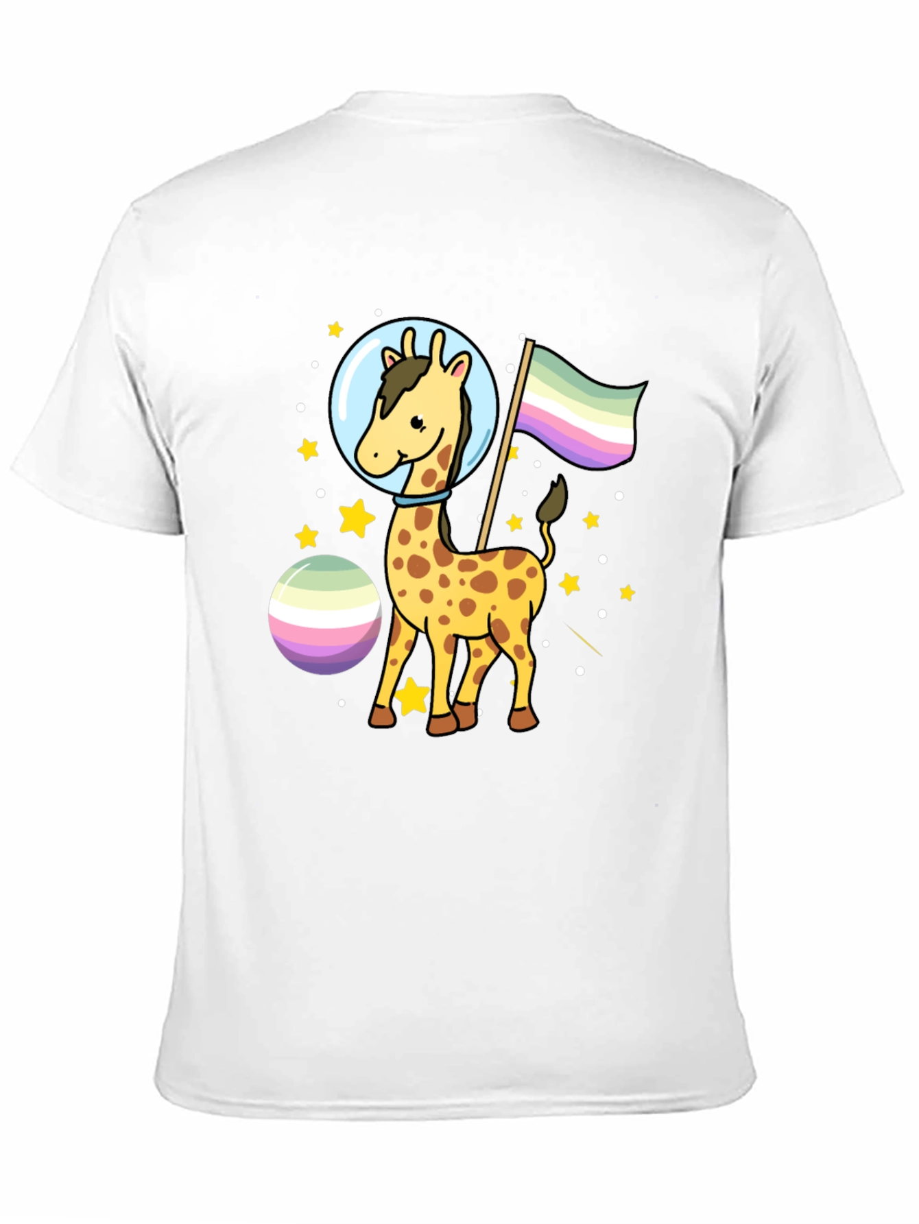 Giraffe Astronaut LGBTQ+ Pride T-Shirt