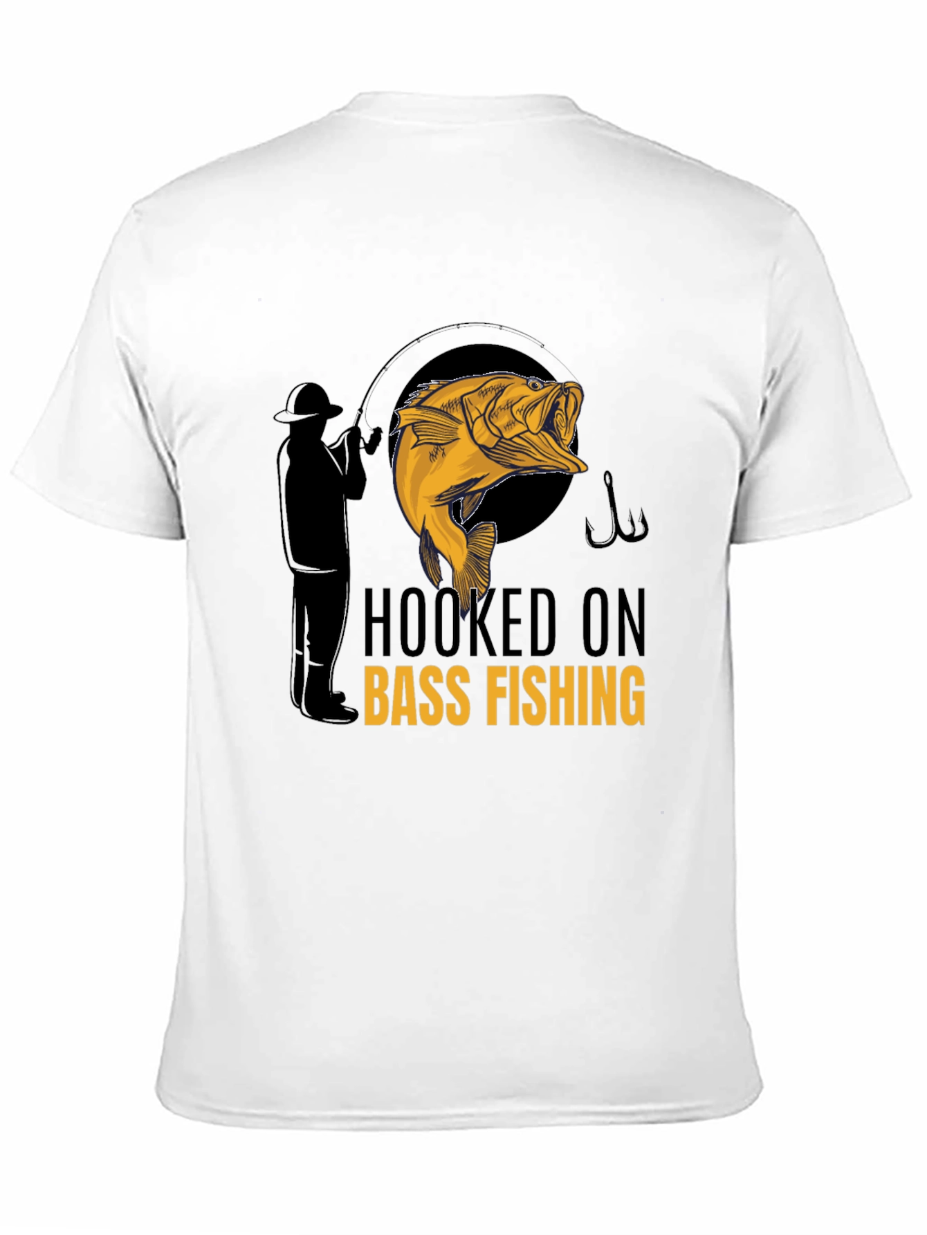 Hooked on Bass Fishing Graphic Tee
