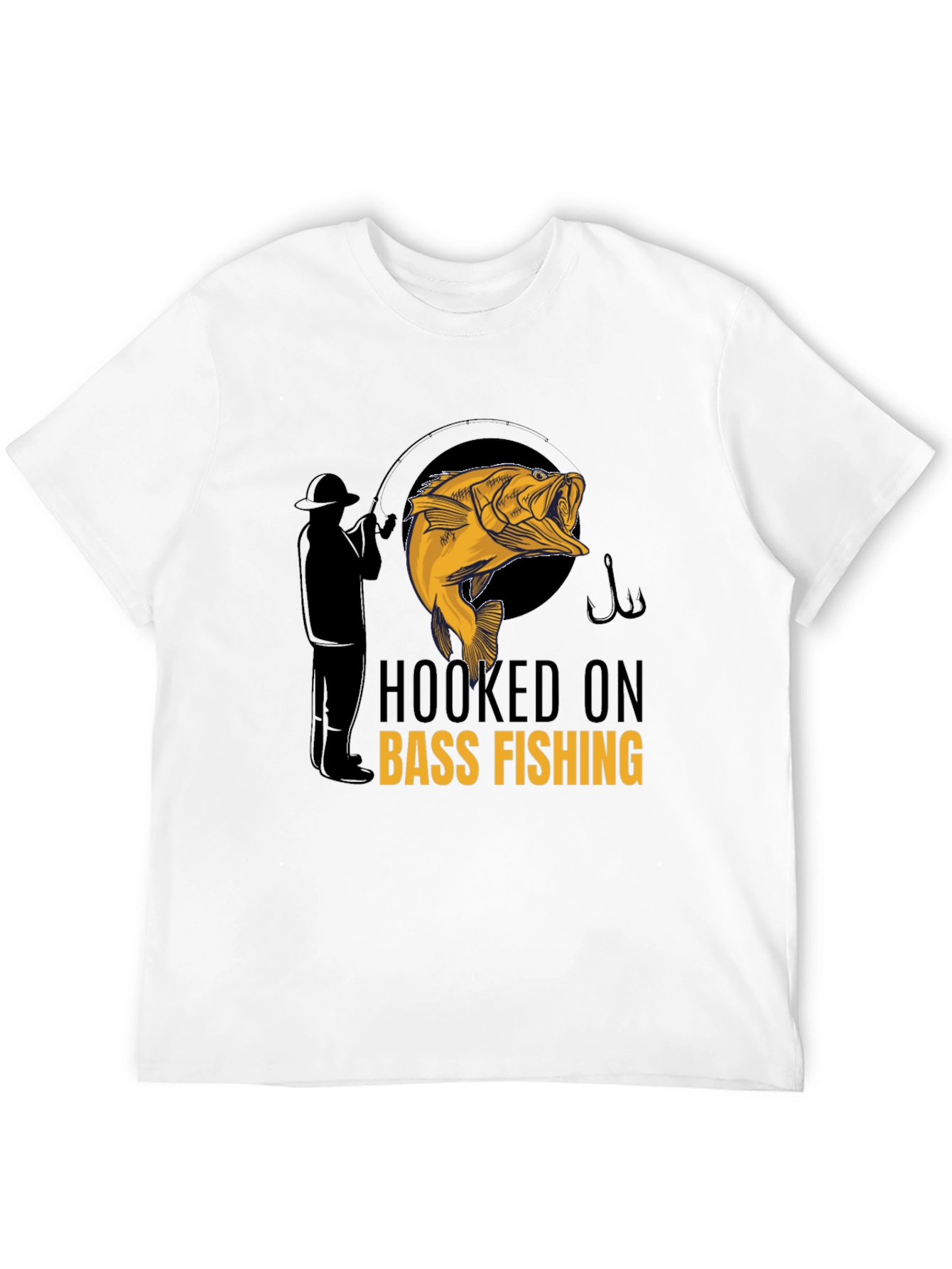 Hooked on Bass Fishing Graphic Tee