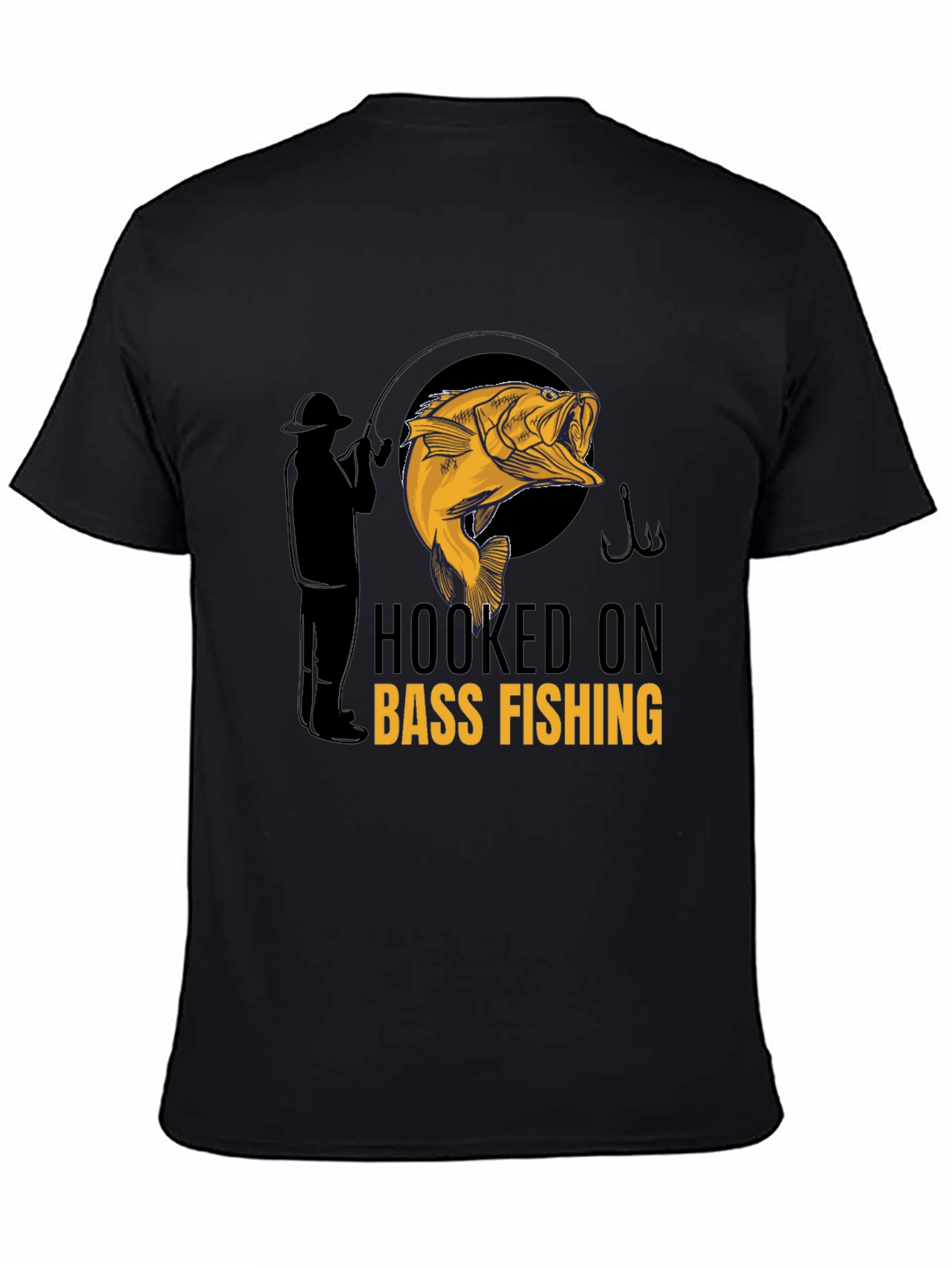 Hooked on Bass Fishing Graphic Tee
