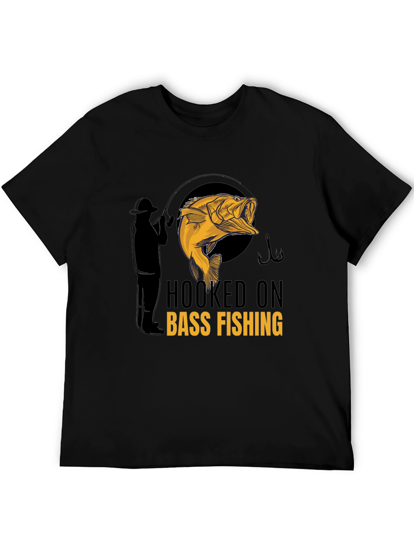 Hooked on Bass Fishing Graphic Tee