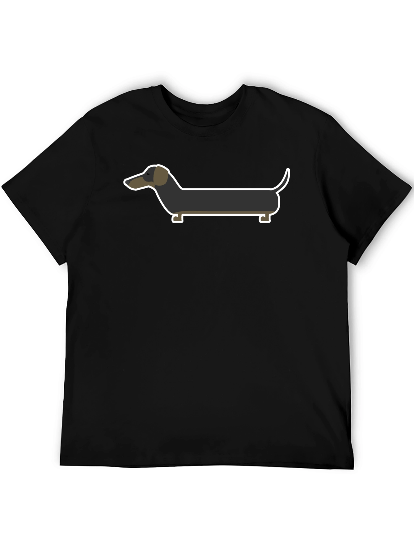 Dachshund Graphic Tee - Unisex Soft Cotton Black T-Shirt