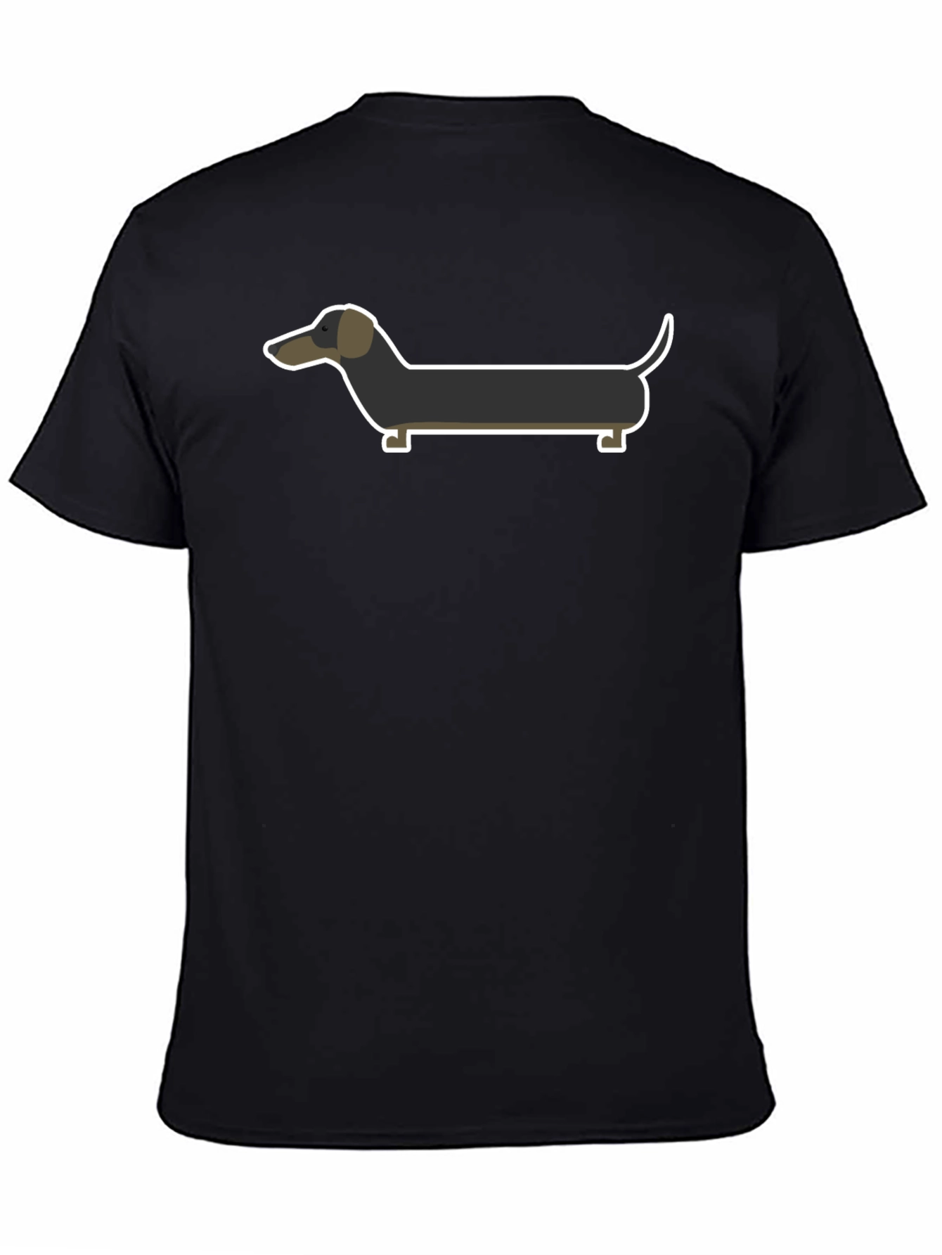 Dachshund Graphic Tee - Unisex Soft Cotton Black T-Shirt