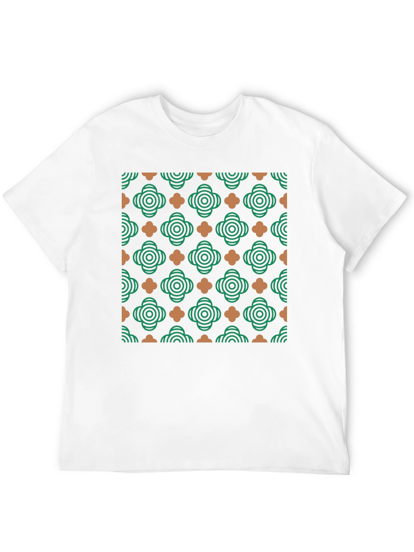 Stylish Black T-Shirt with Geometric Pattern