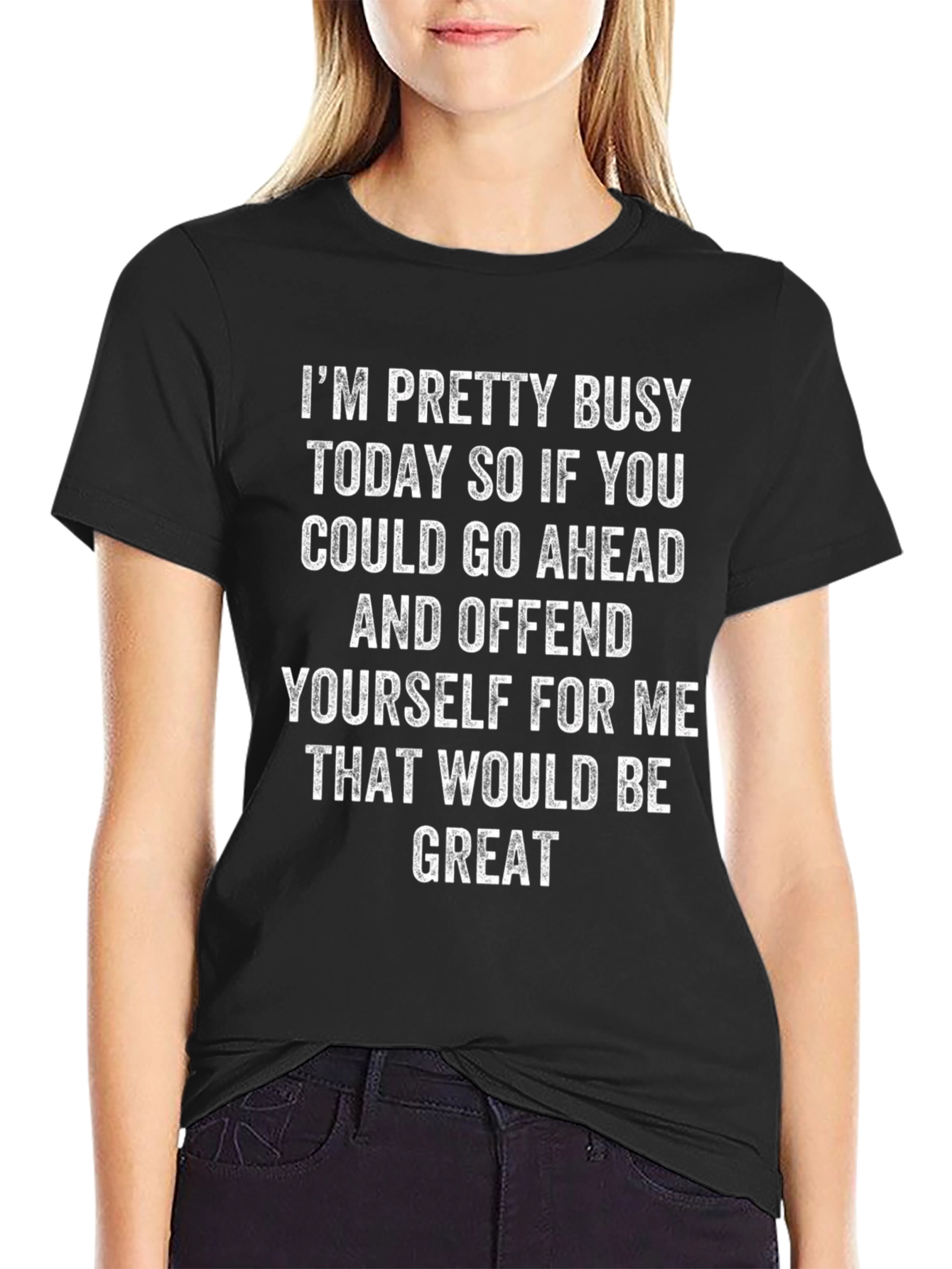 Funny Graphic Tee: Offend Yourself For Me