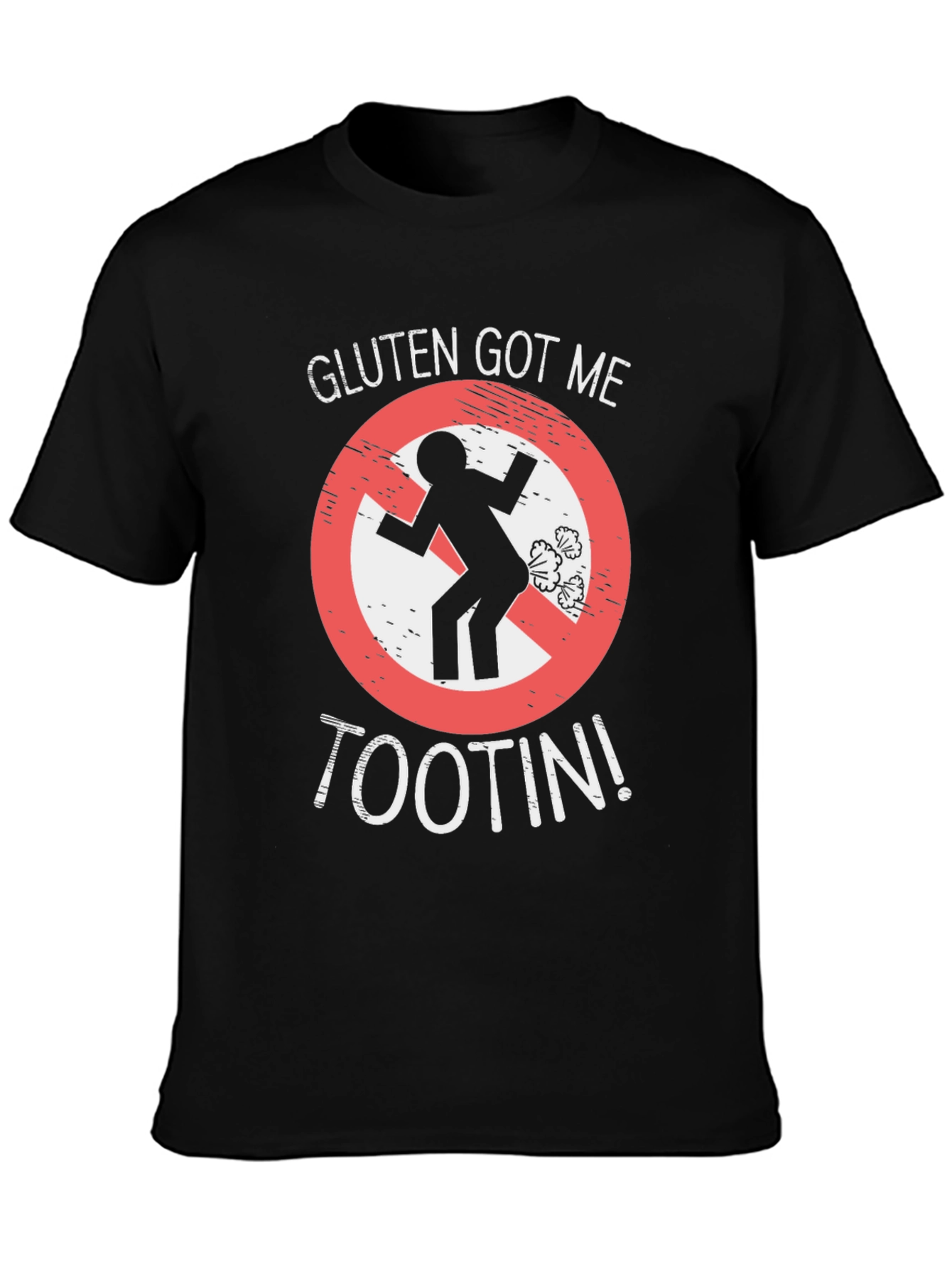 Gluten Got Me Tootin Funny T-Shirt