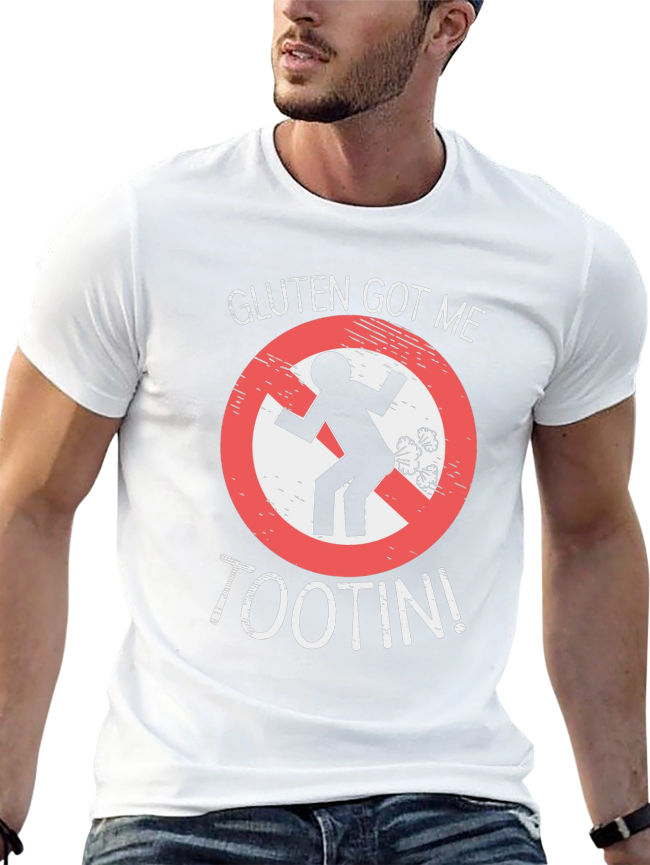 Gluten Got Me Tootin Funny T-Shirt
