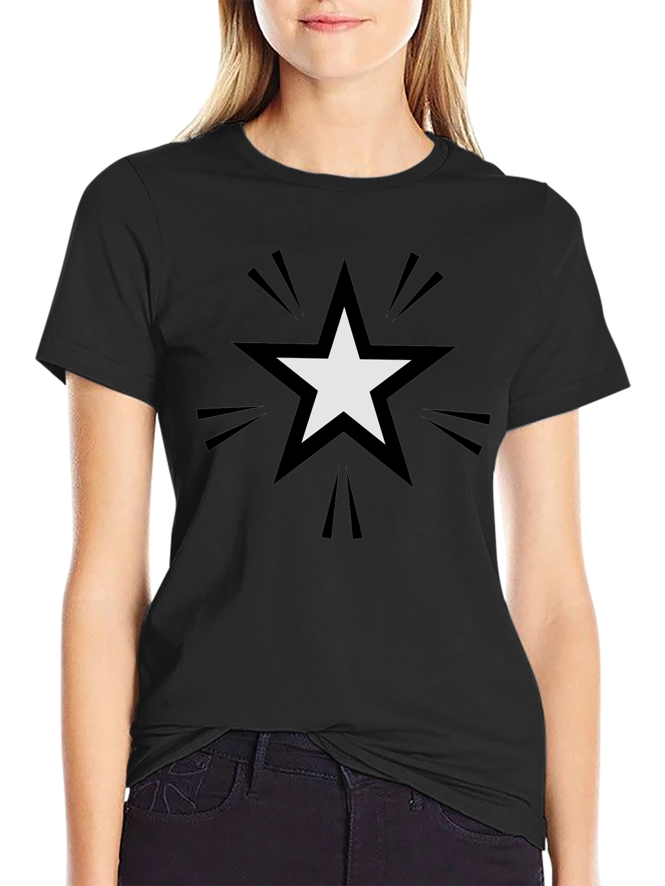 Bold Star Graphic Tee - Modern Streetwear Style